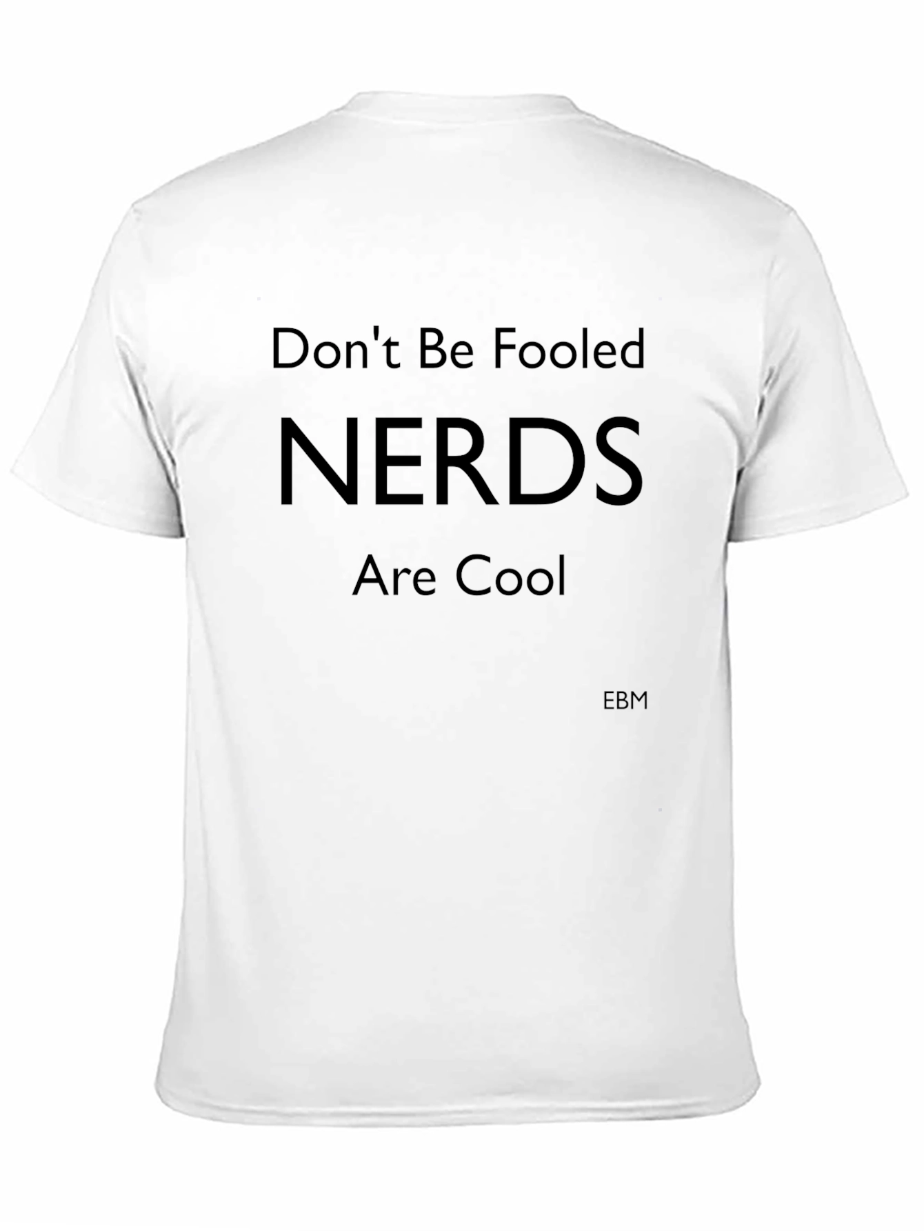 Nerds Are Cool Graphic Tee - Black Crew Neck