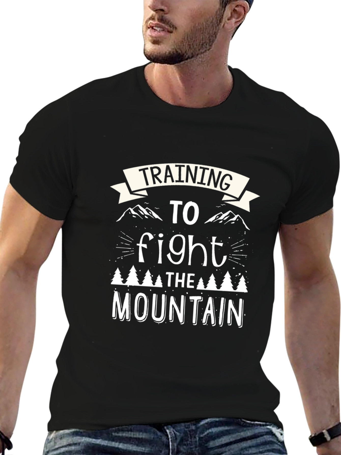 Training to Fight the Mountain Graphic T-Shirt