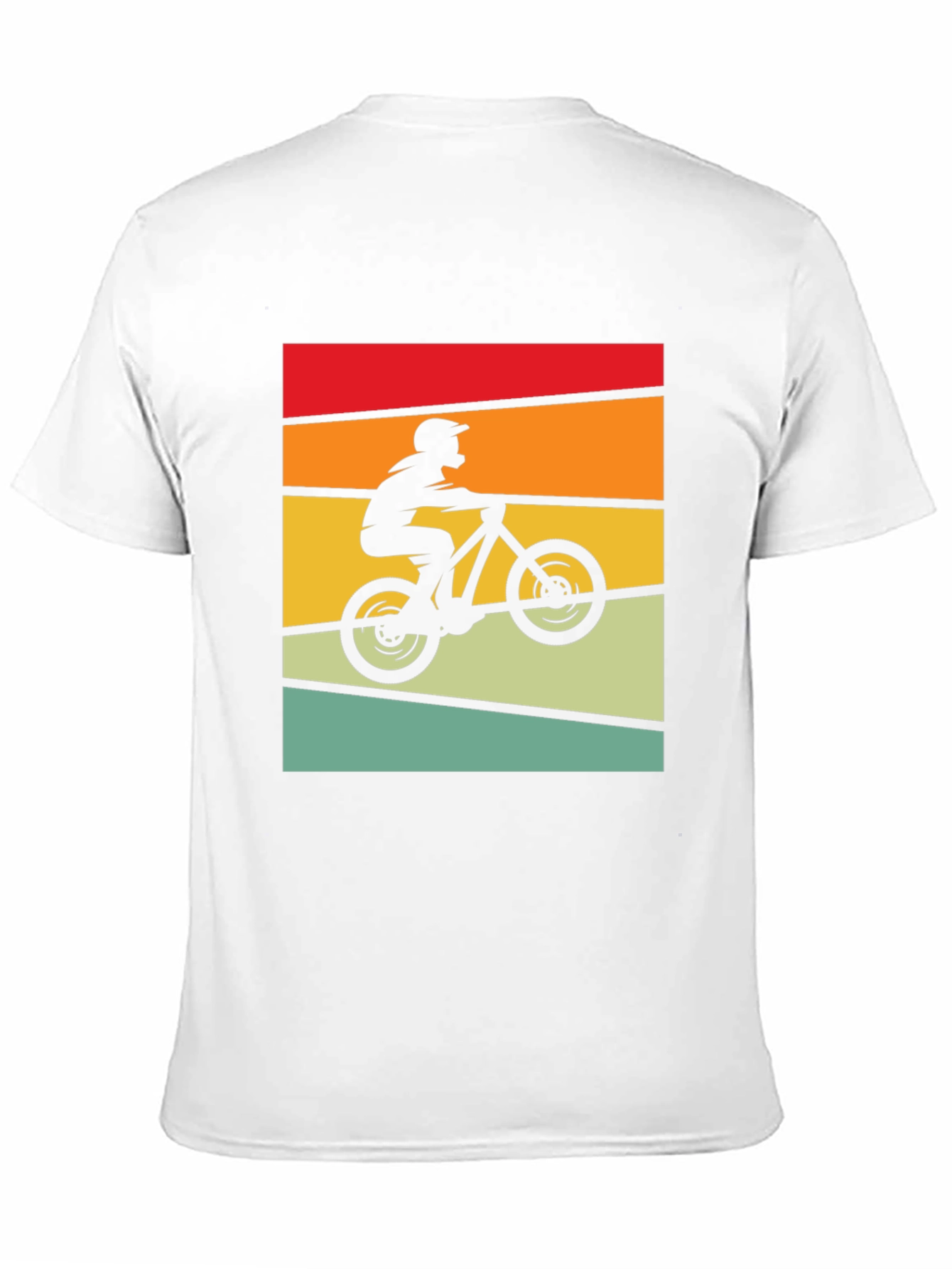 Retro Mountain Biker Tee - Black