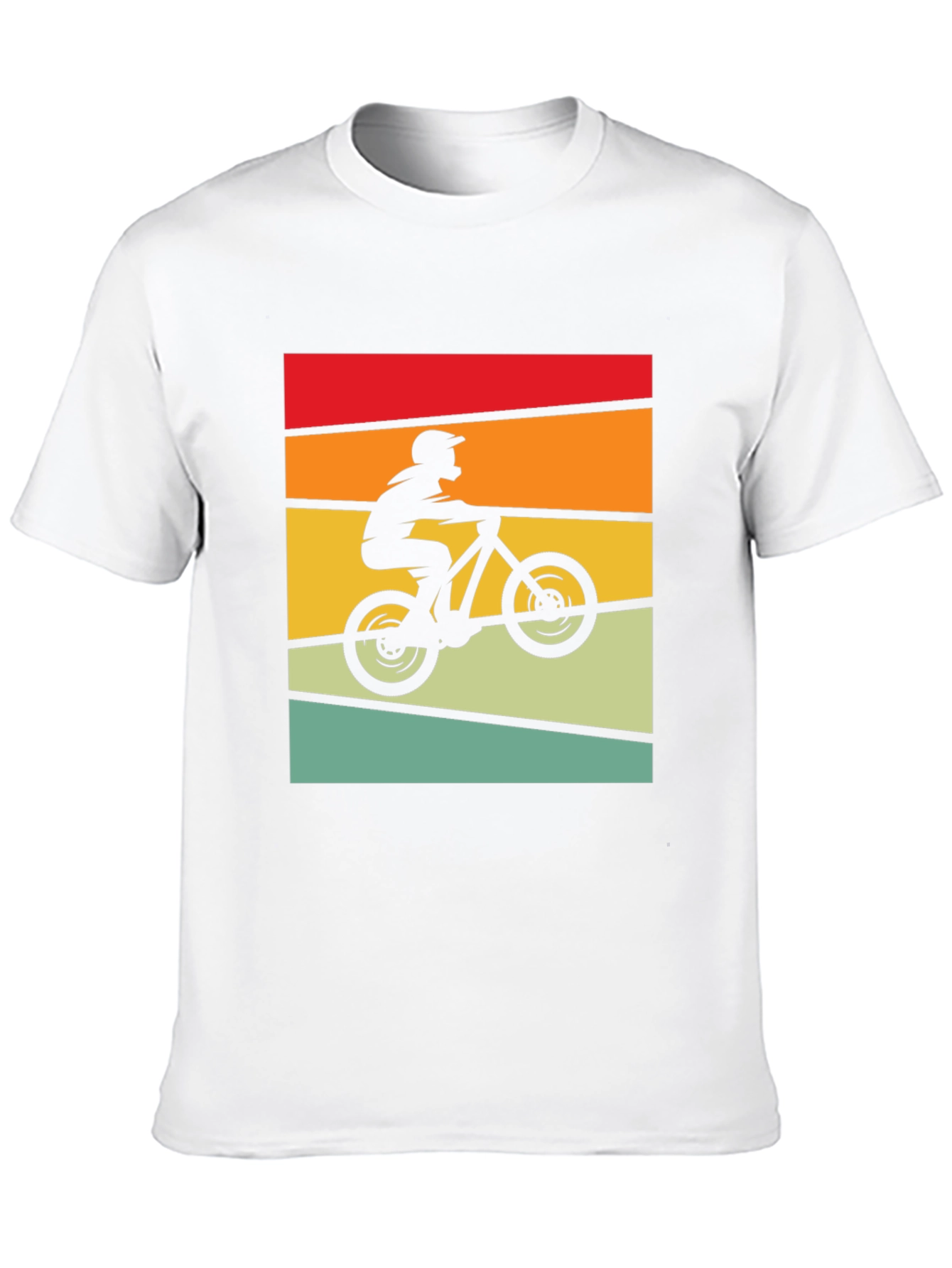 Retro Mountain Biker Tee - Black