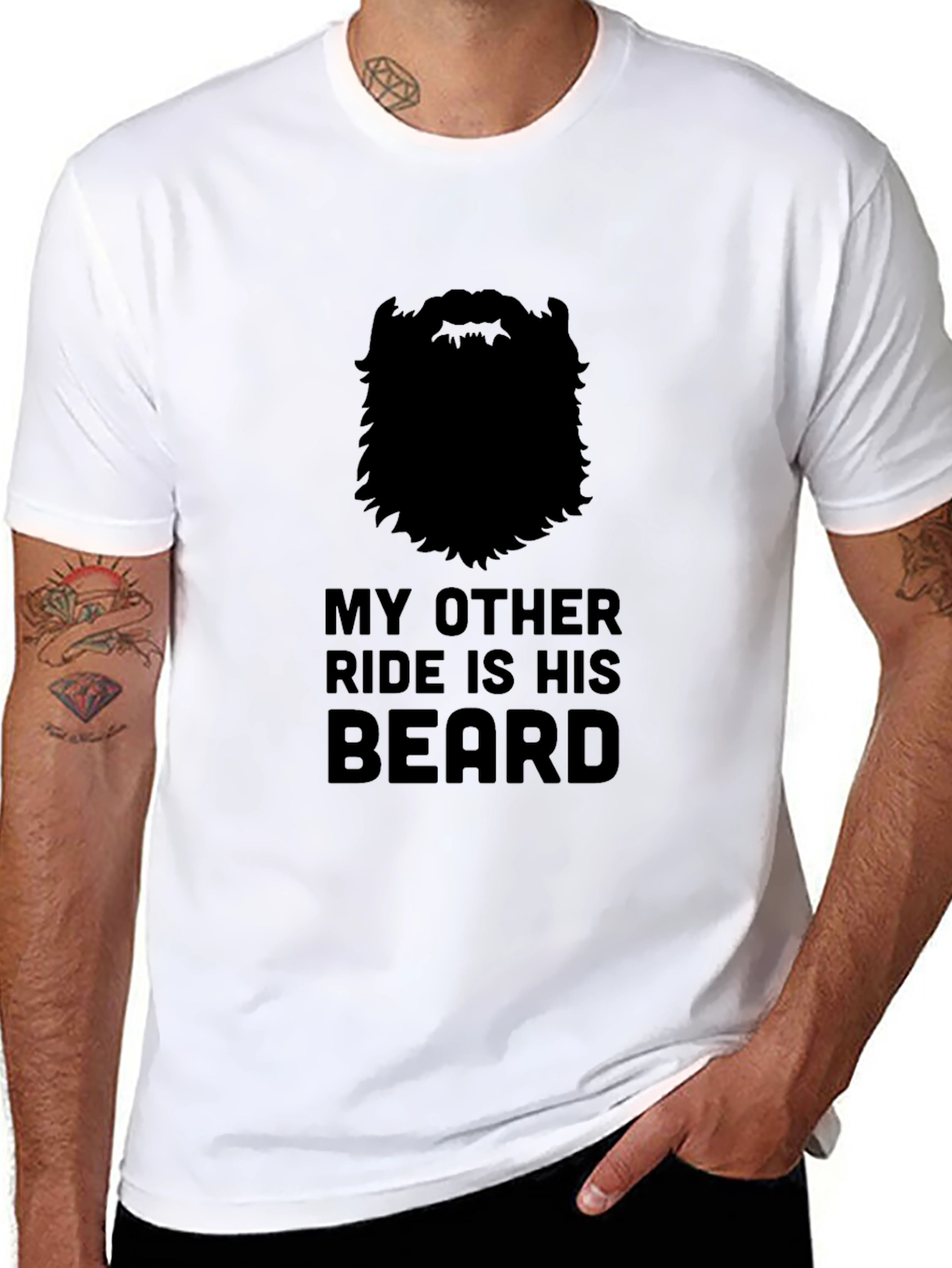 My Other Ride Is His Beard Graphic T-Shirt