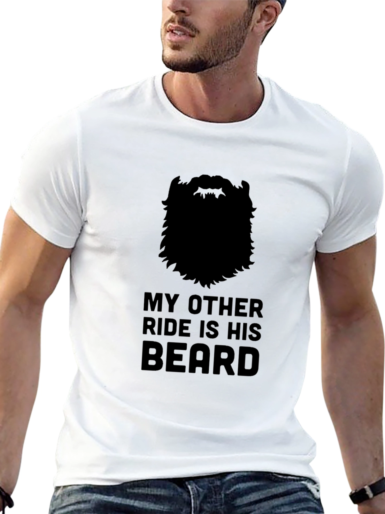 My Other Ride Is His Beard Graphic T-Shirt