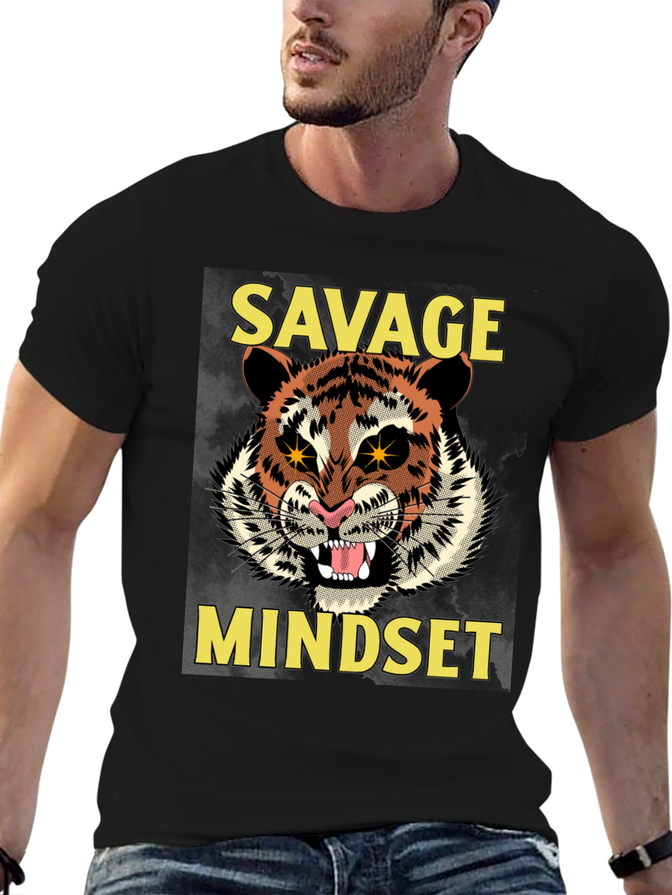 Savage Mindset Graphic Tee - Tiger