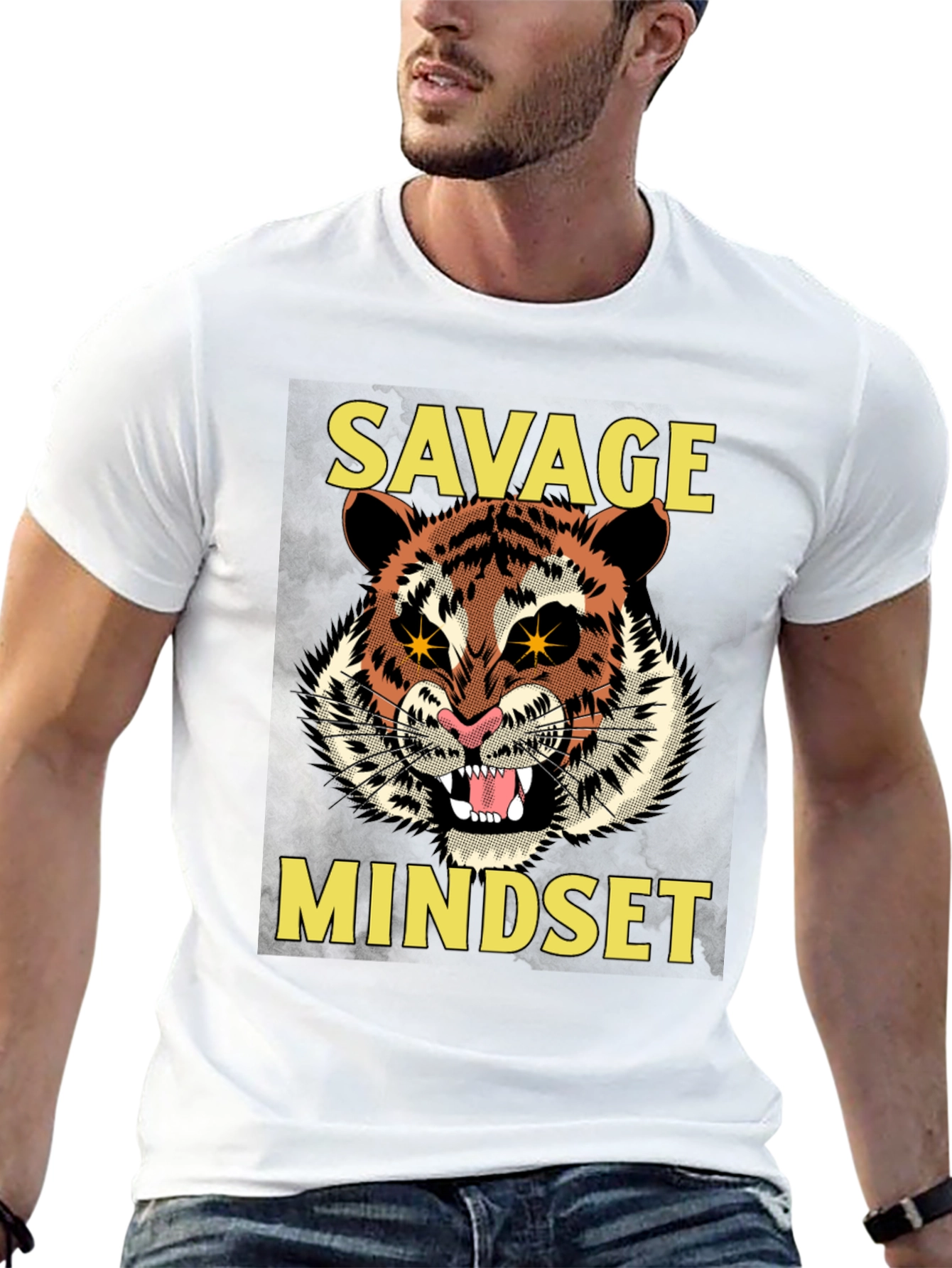 Savage Mindset Graphic Tee - Tiger