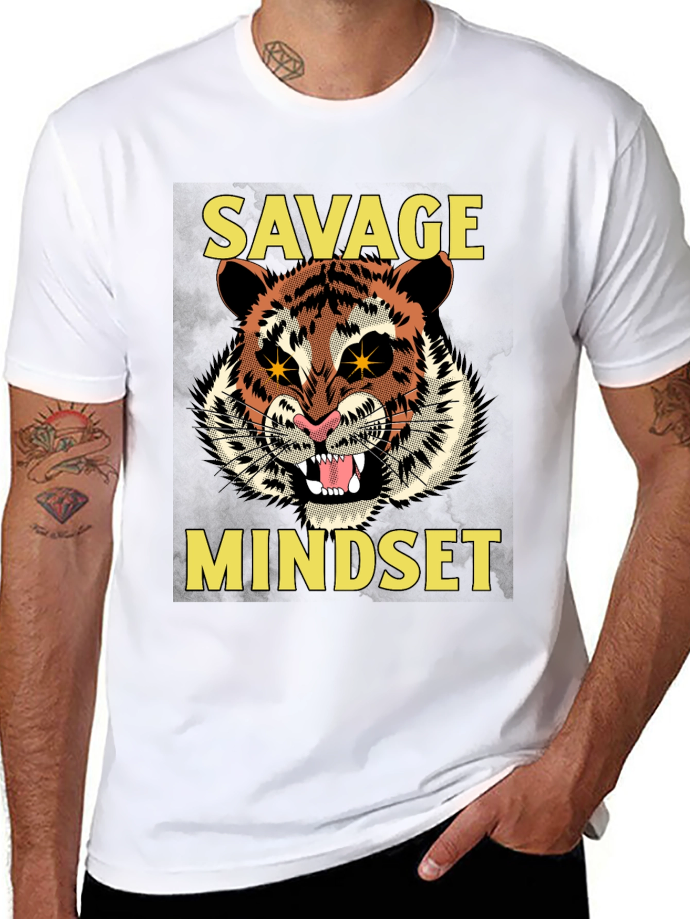 Savage Mindset Graphic Tee - Tiger