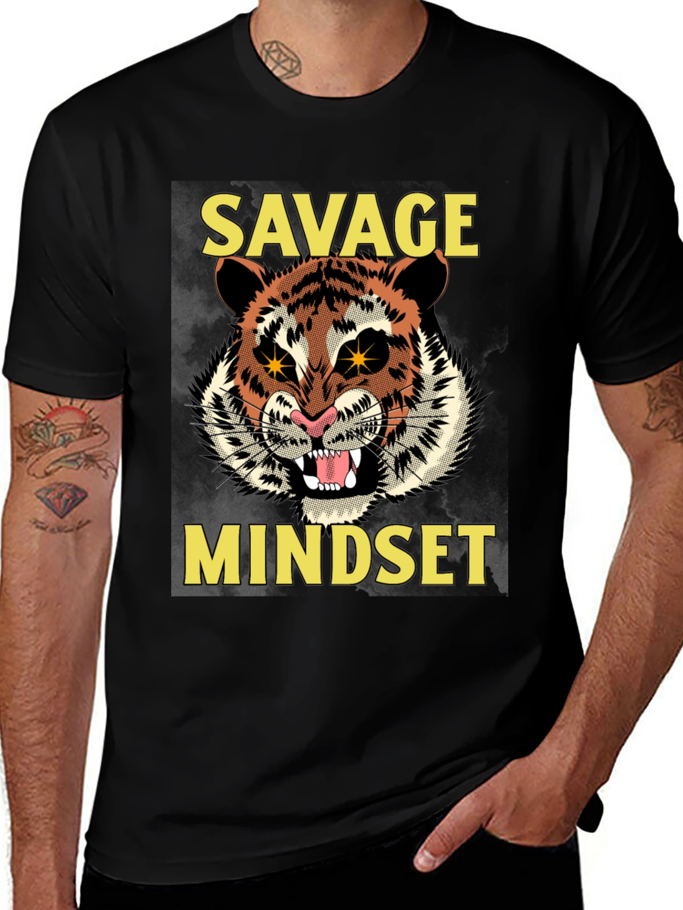 Savage Mindset Graphic Tee - Tiger