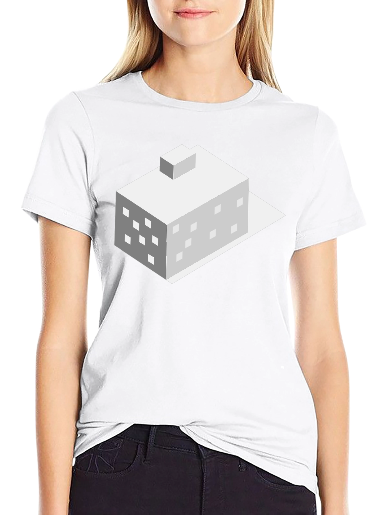 Isometric Building Graphic Tee - Cool Architect Design