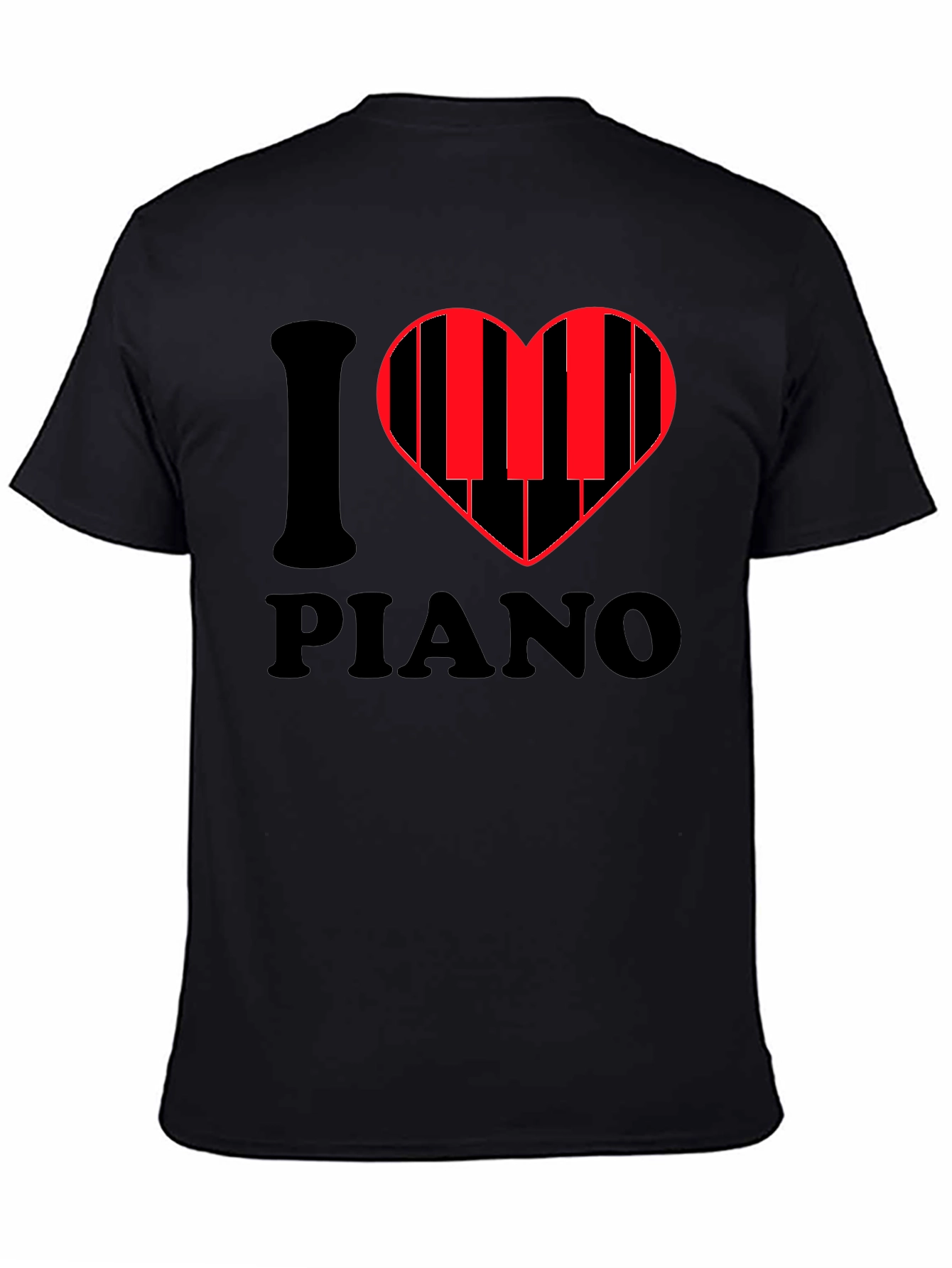 I Heart Piano T-Shirt - Music Lover Tee