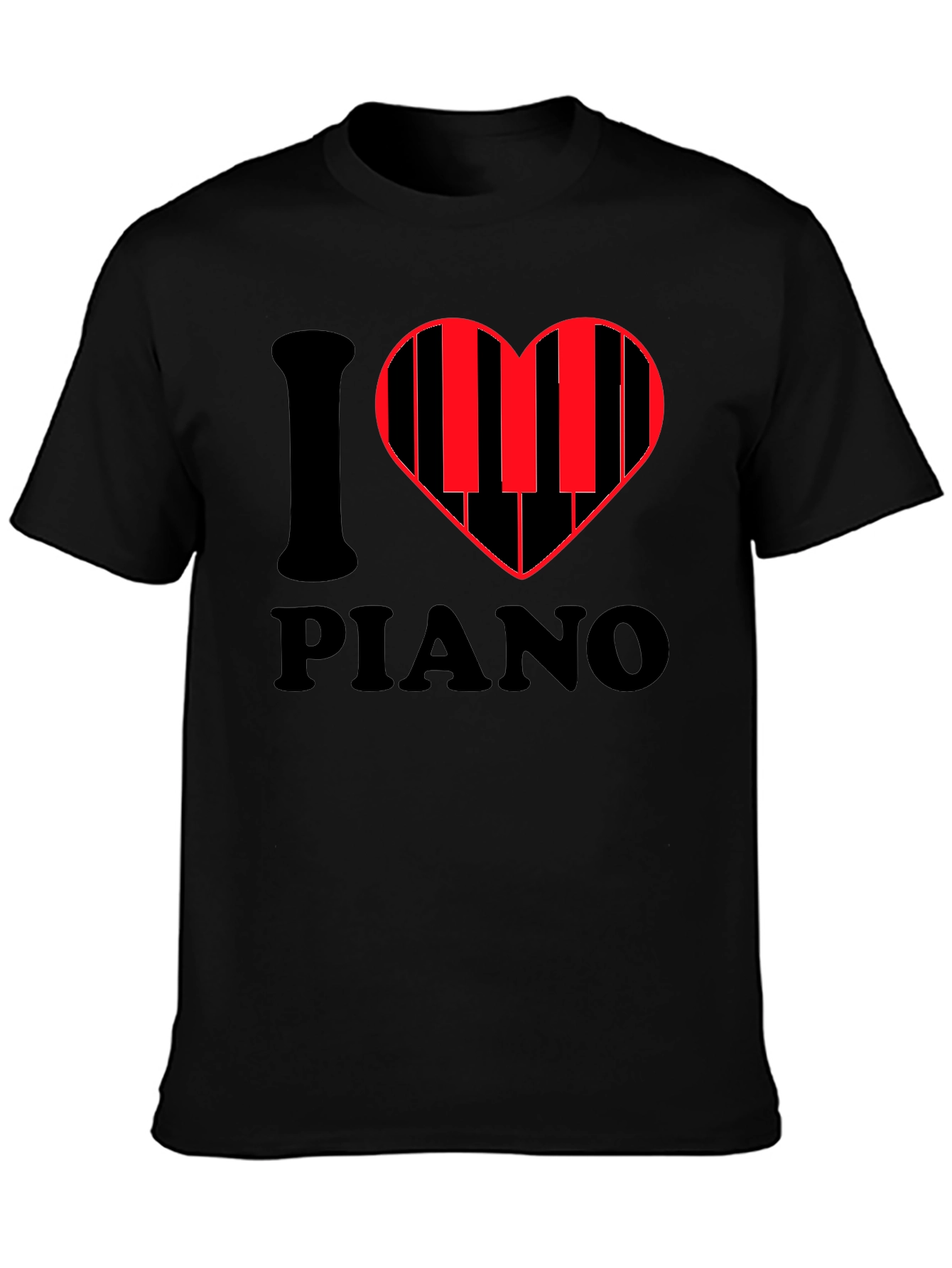I Heart Piano T-Shirt - Music Lover Tee