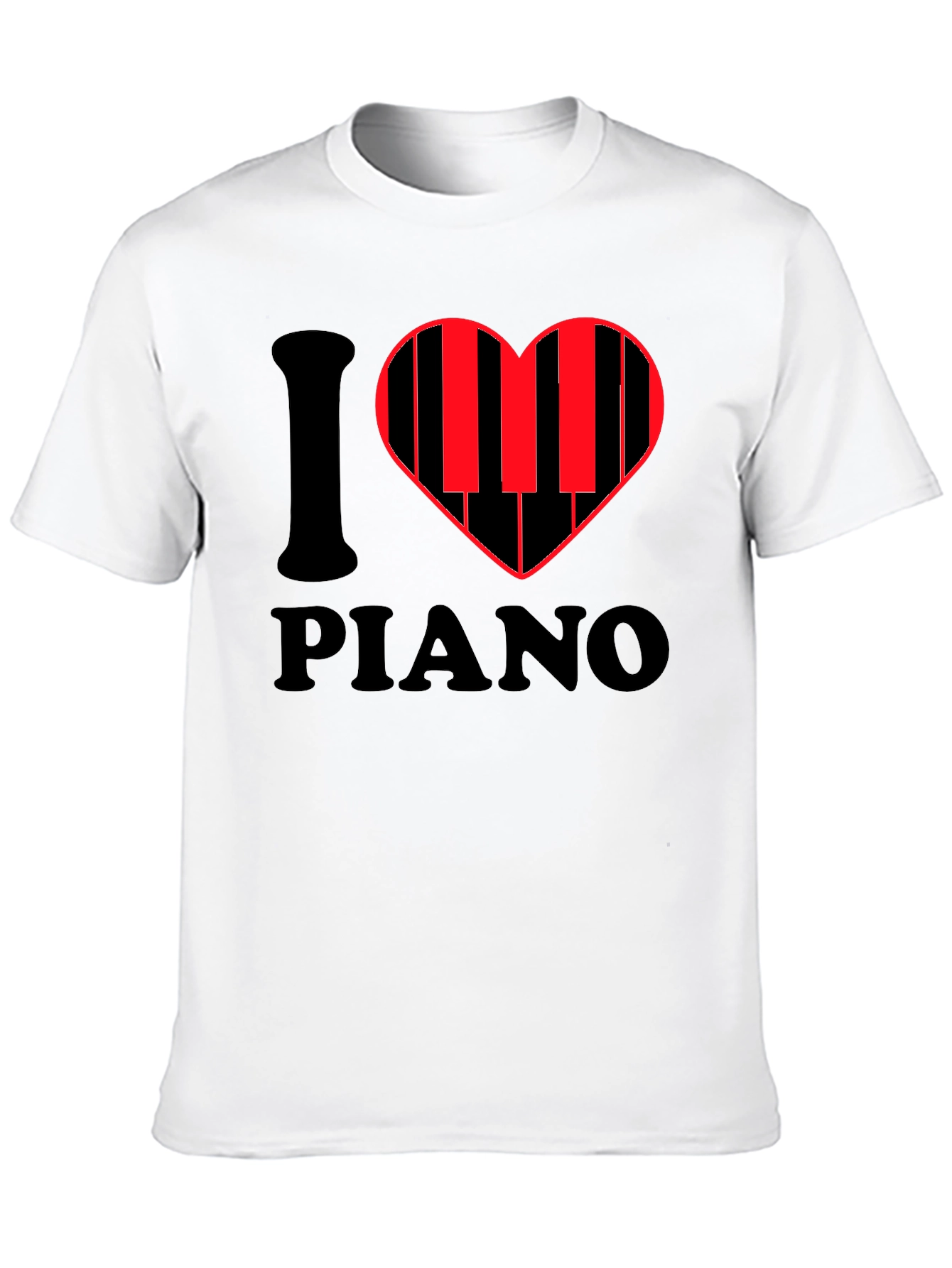 I Heart Piano T-Shirt - Music Lover Tee