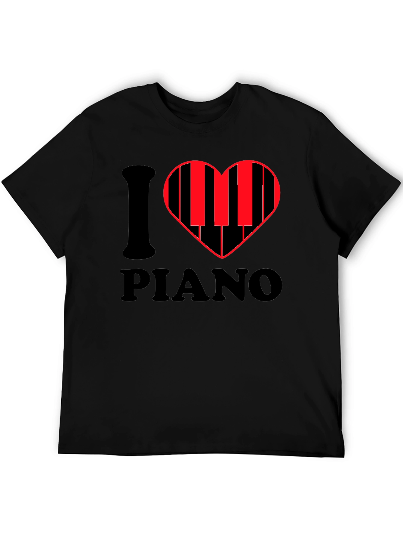 I Heart Piano T-Shirt - Music Lover Tee