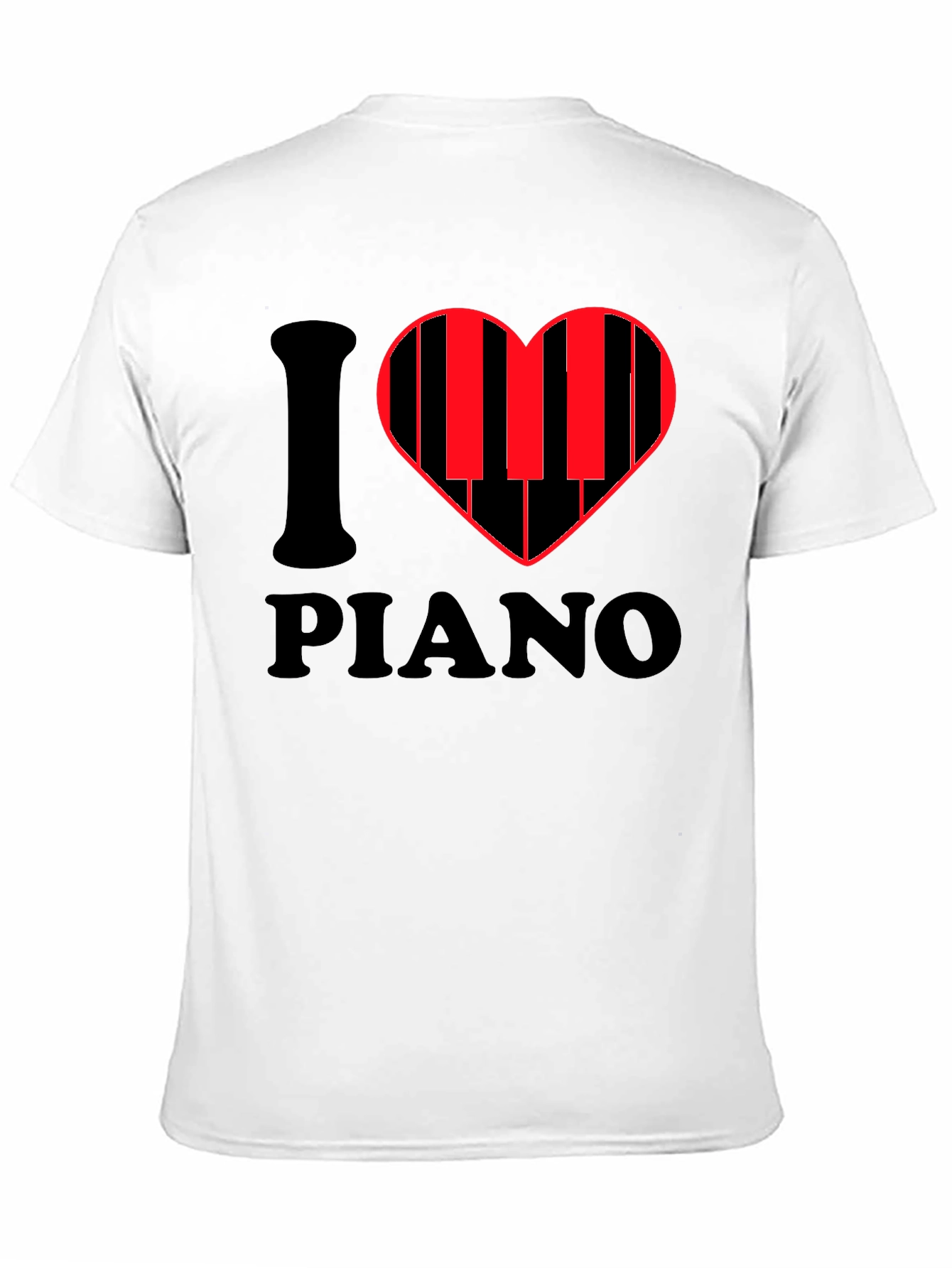 I Heart Piano T-Shirt - Music Lover Tee