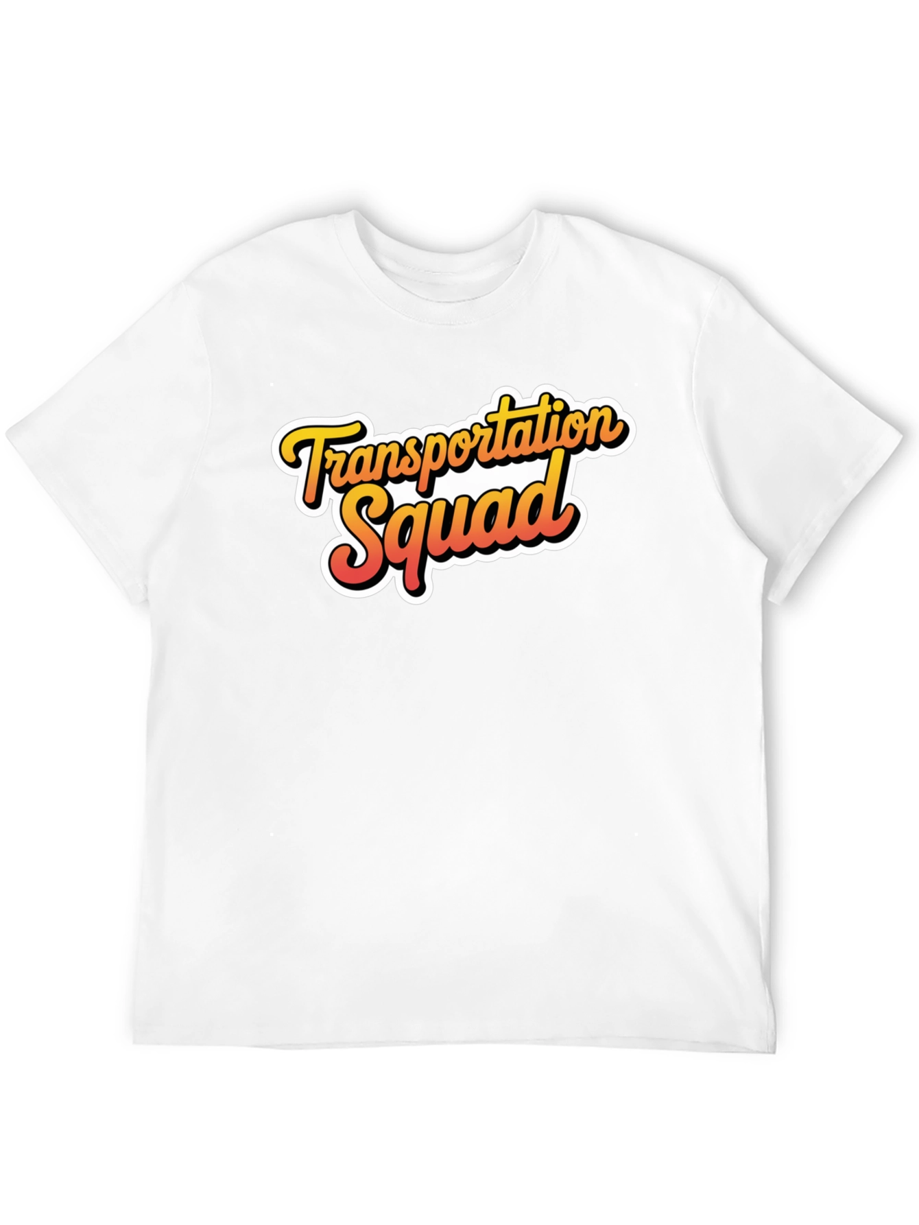 Transportation Squad Graphic Tee - Black Cotton Blend