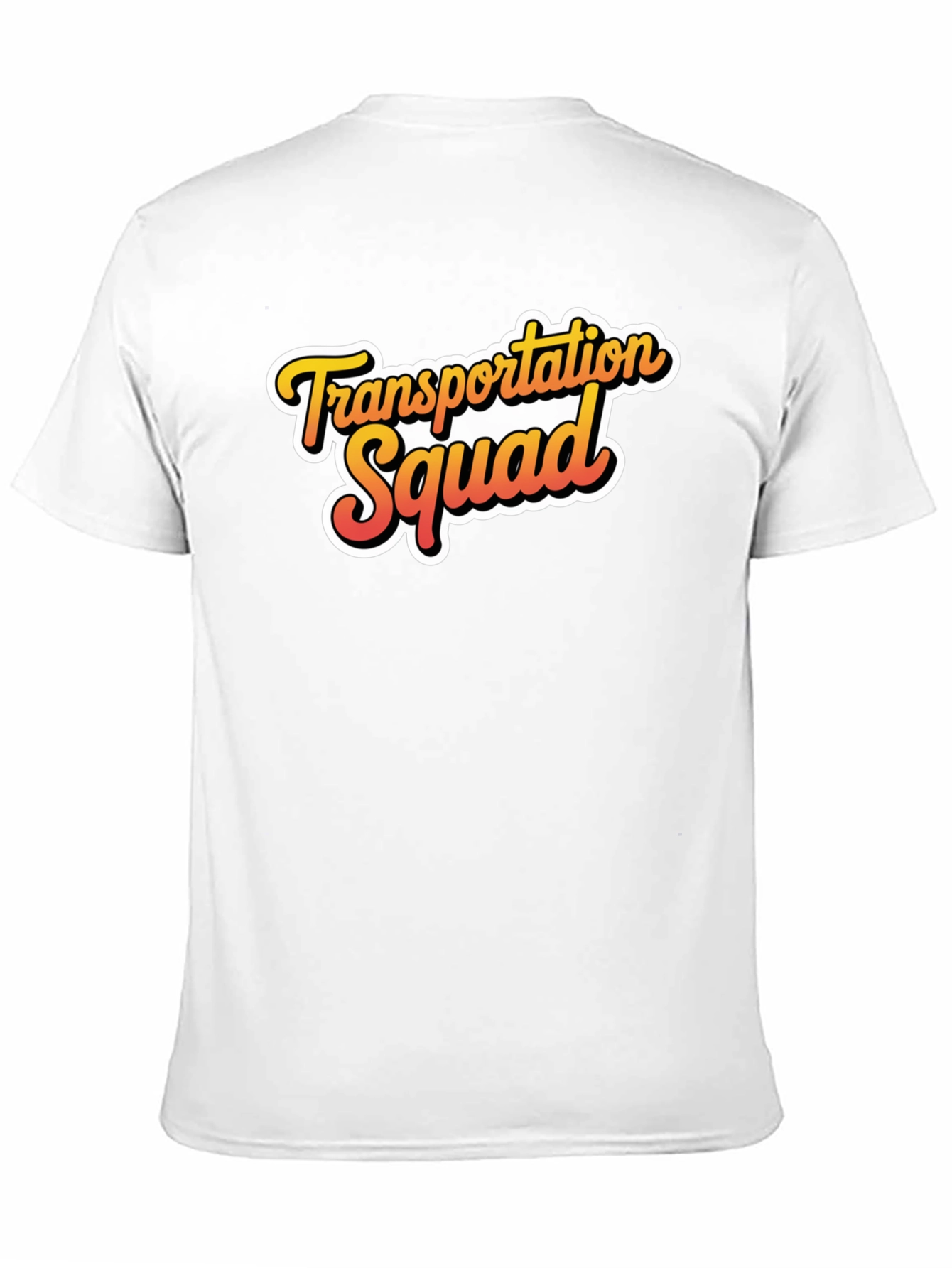 Transportation Squad Graphic Tee - Black Cotton Blend