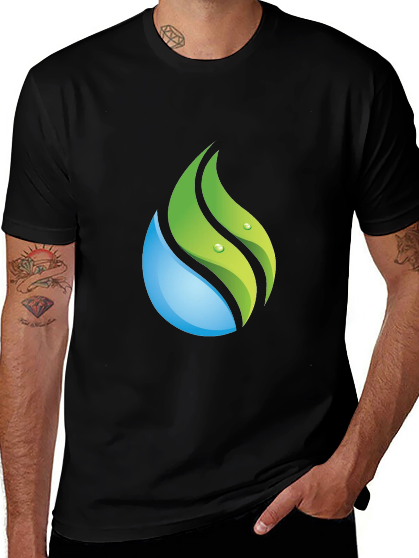 Nature Drop Graphic Tee - Soft Cotton Blend