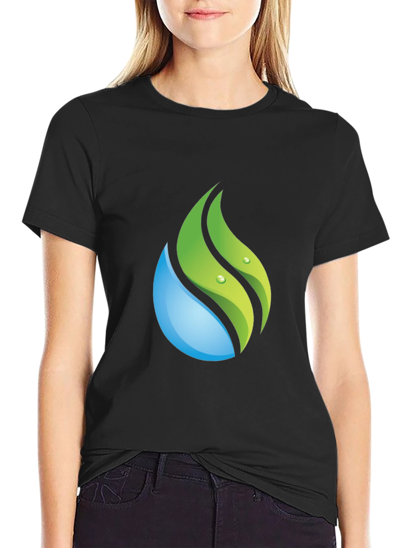 Nature Drop Graphic Tee - Soft Cotton Blend