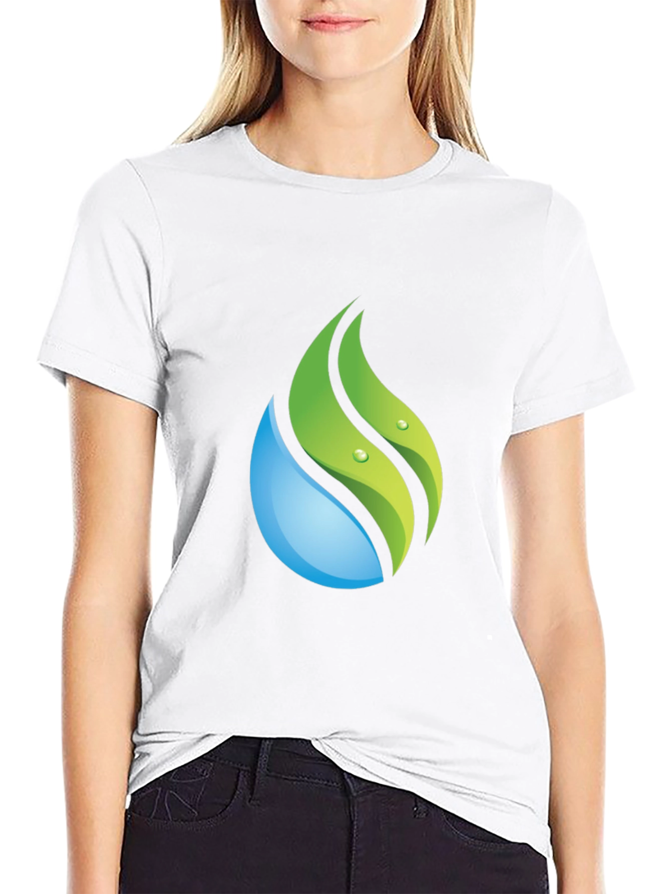 Nature Drop Graphic Tee - Soft Cotton Blend