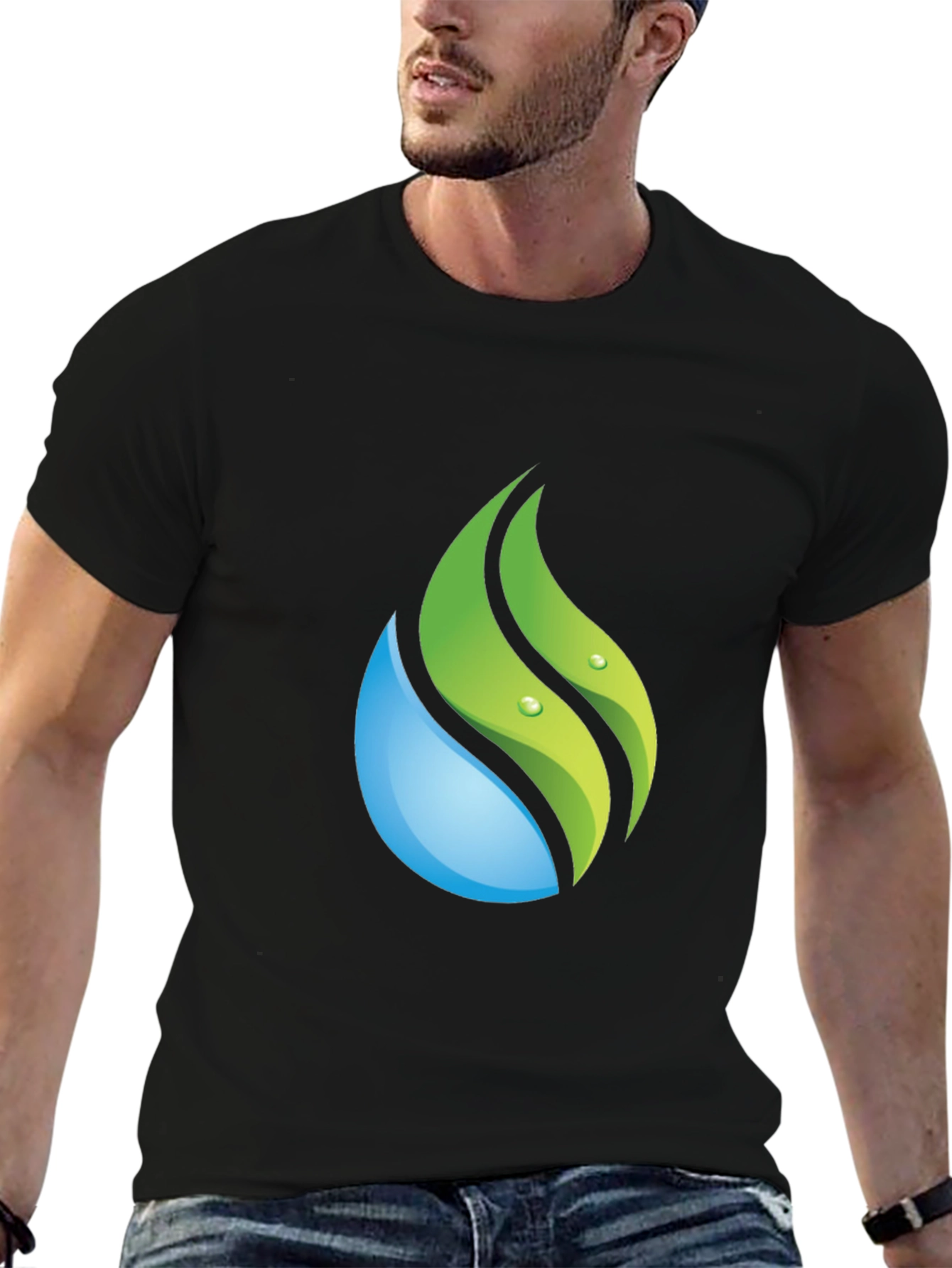 Nature Drop Graphic Tee - Soft Cotton Blend