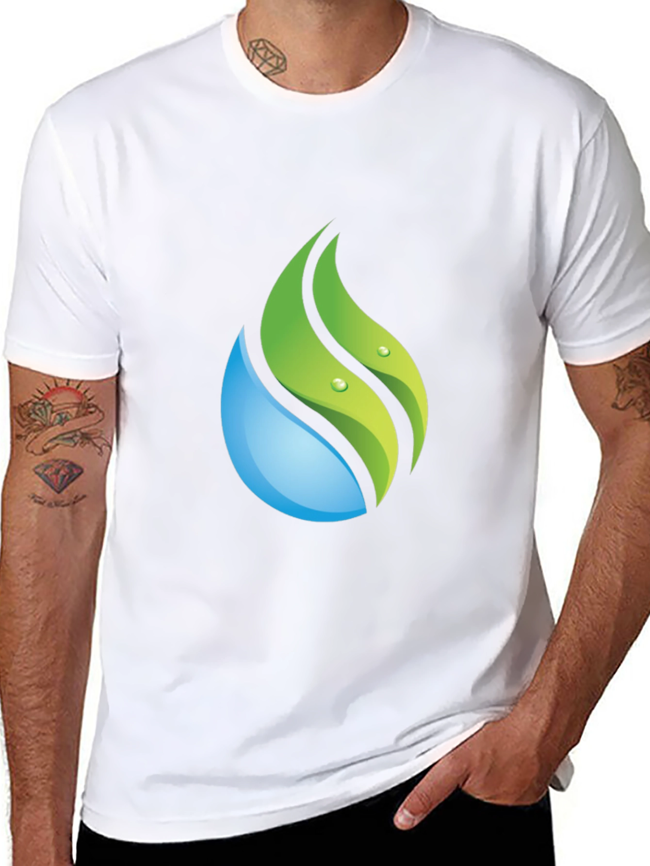 Nature Drop Graphic Tee - Soft Cotton Blend