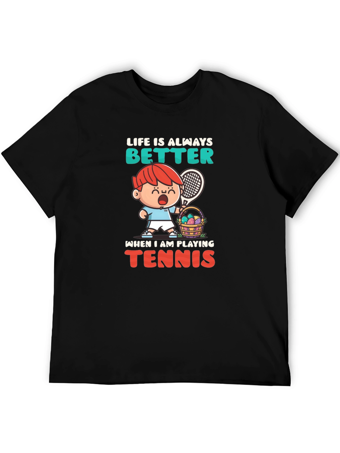 Life is Better Playing Tennis Graphic Tee