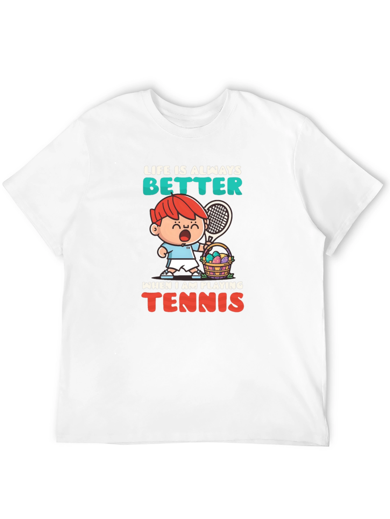 Life is Better Playing Tennis Graphic Tee
