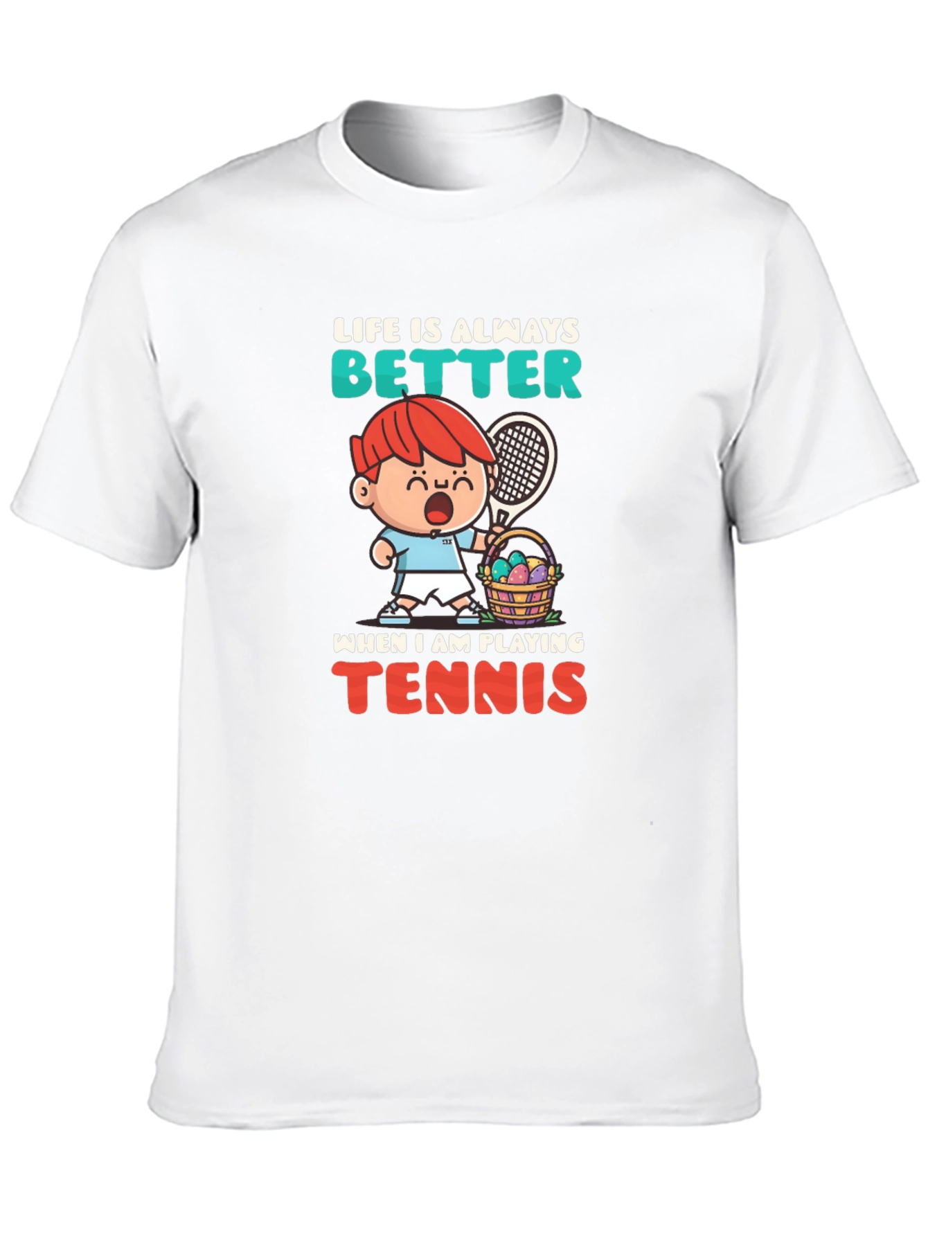 Life is Better Playing Tennis Graphic Tee