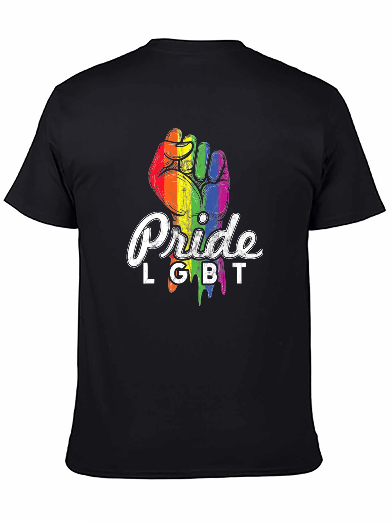 Pride LGBT Fist T-Shirt - Rainbow Graphic Tee