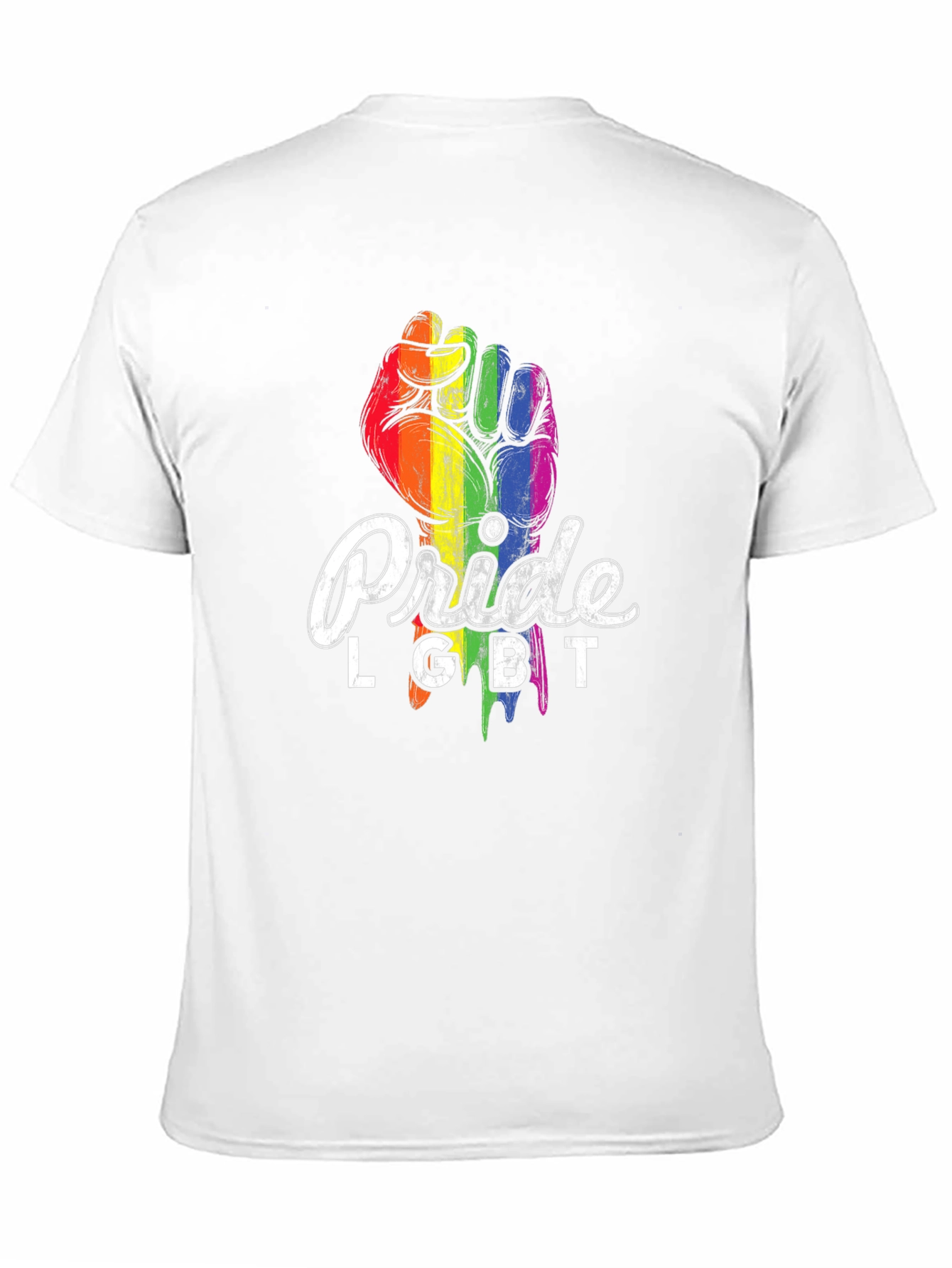Pride LGBT Fist T-Shirt - Rainbow Graphic Tee