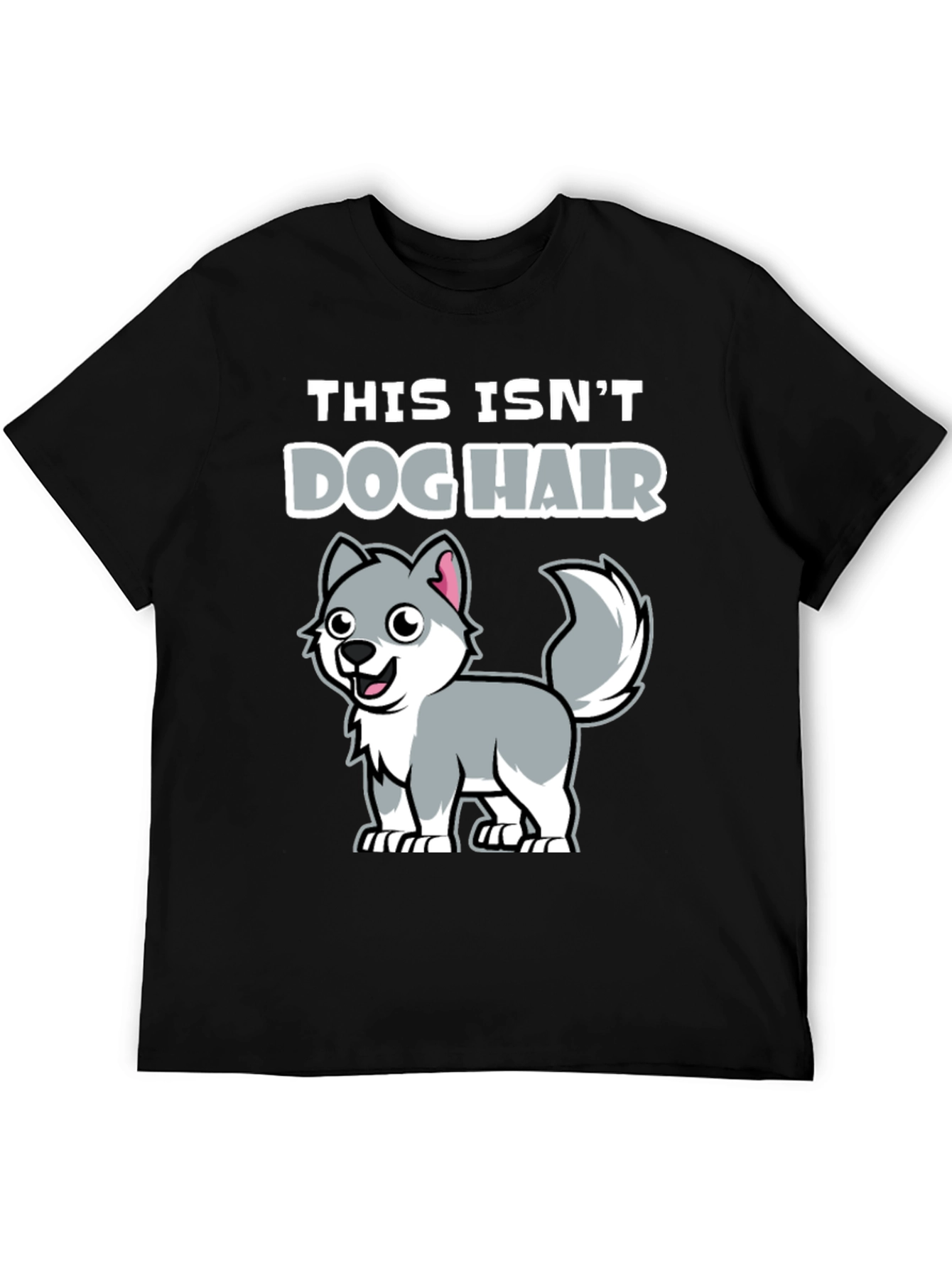 Funny Dog Hair T-Shirt - Cute Husky Design