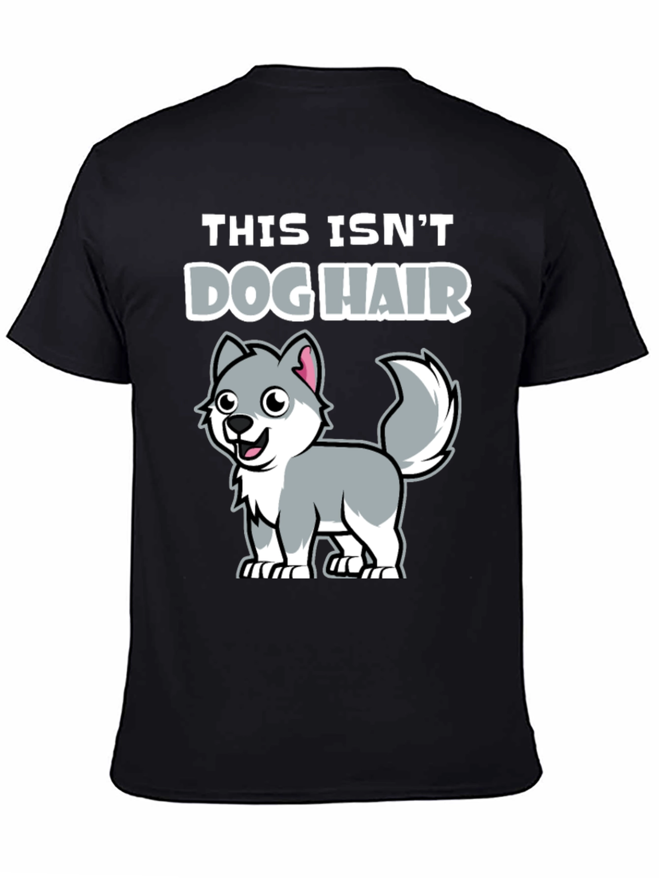 Funny Dog Hair T-Shirt - Cute Husky Design