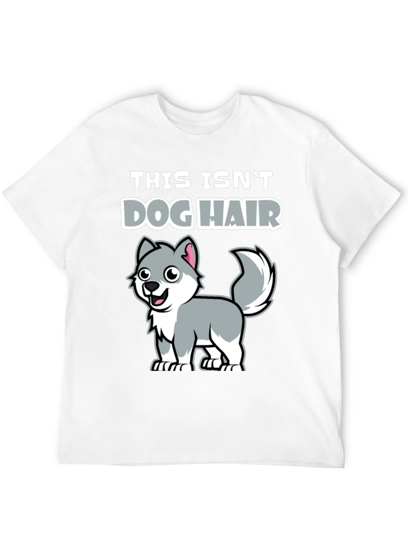 Funny Dog Hair T-Shirt - Cute Husky Design