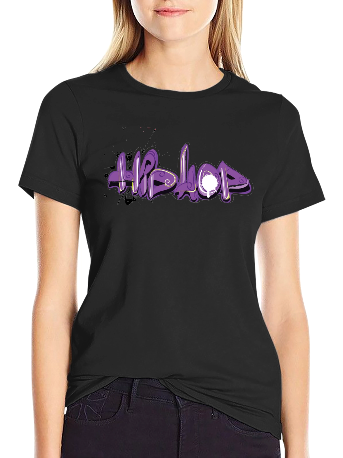Hip Hop Graphic Black T-Shirt