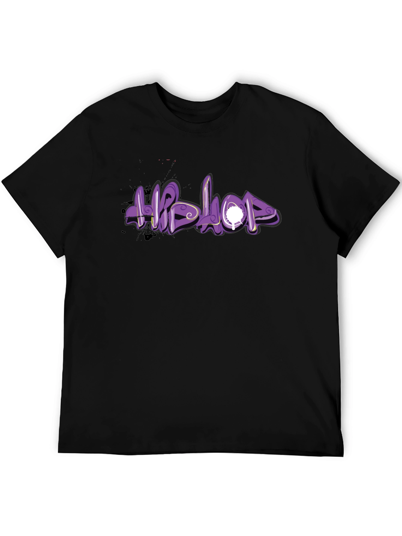 Hip Hop Graphic Black T-Shirt