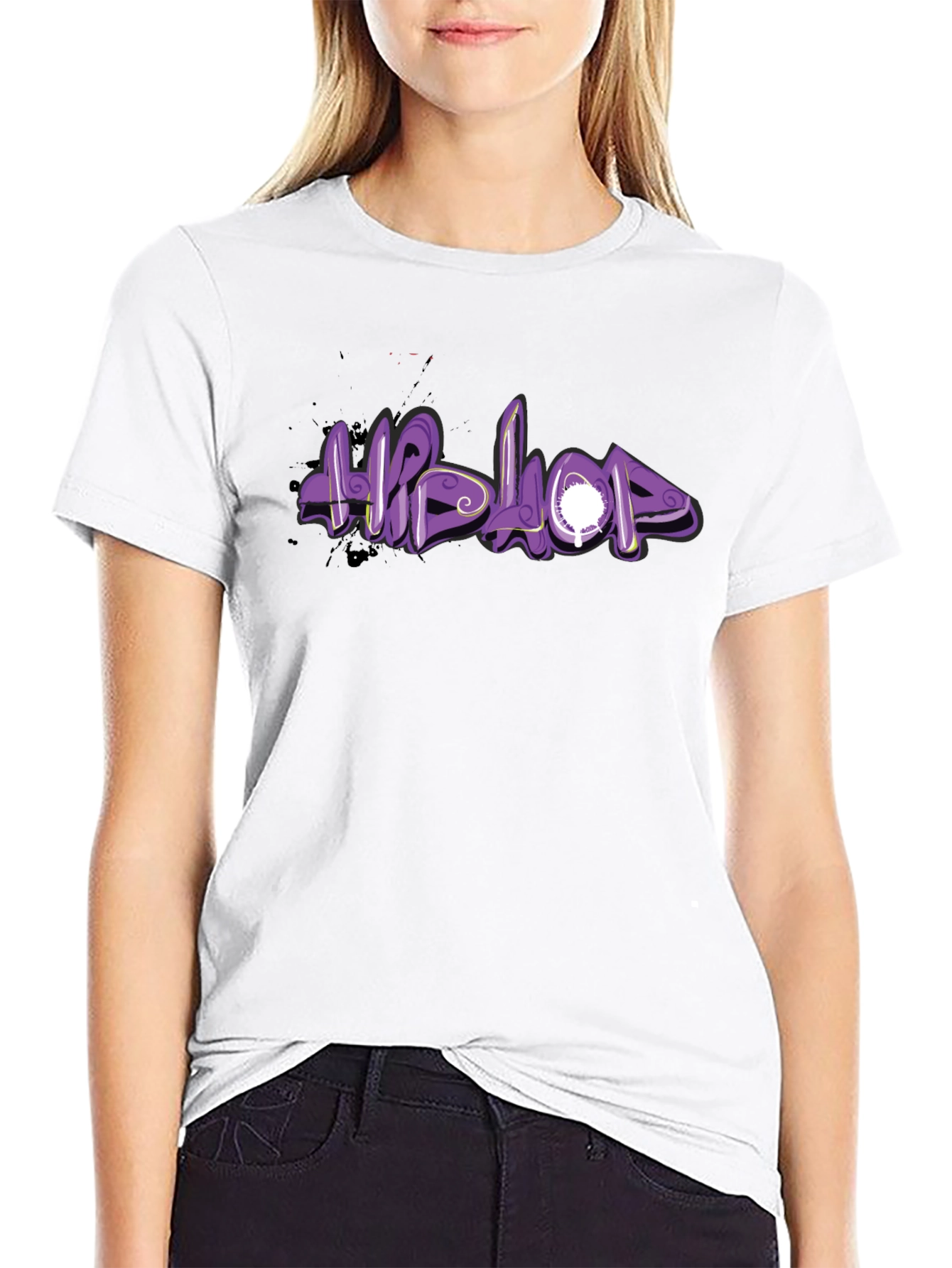 Hip Hop Graphic Black T-Shirt