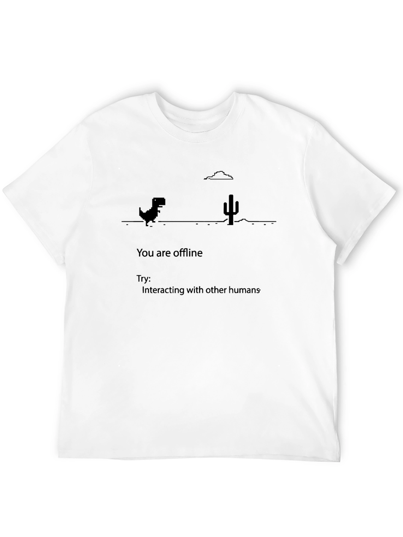 Offline Dinosaur Graphic T-Shirt