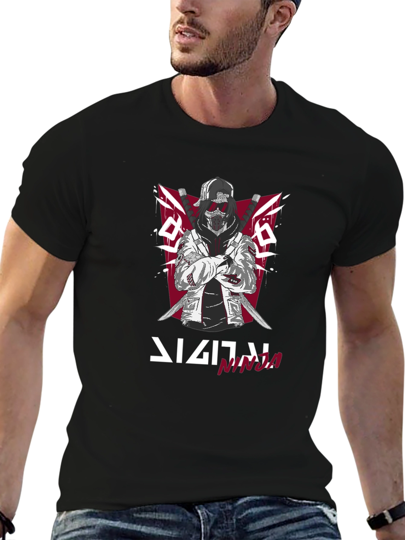 Digital Ninja Graphic T-Shirt - Urban Style