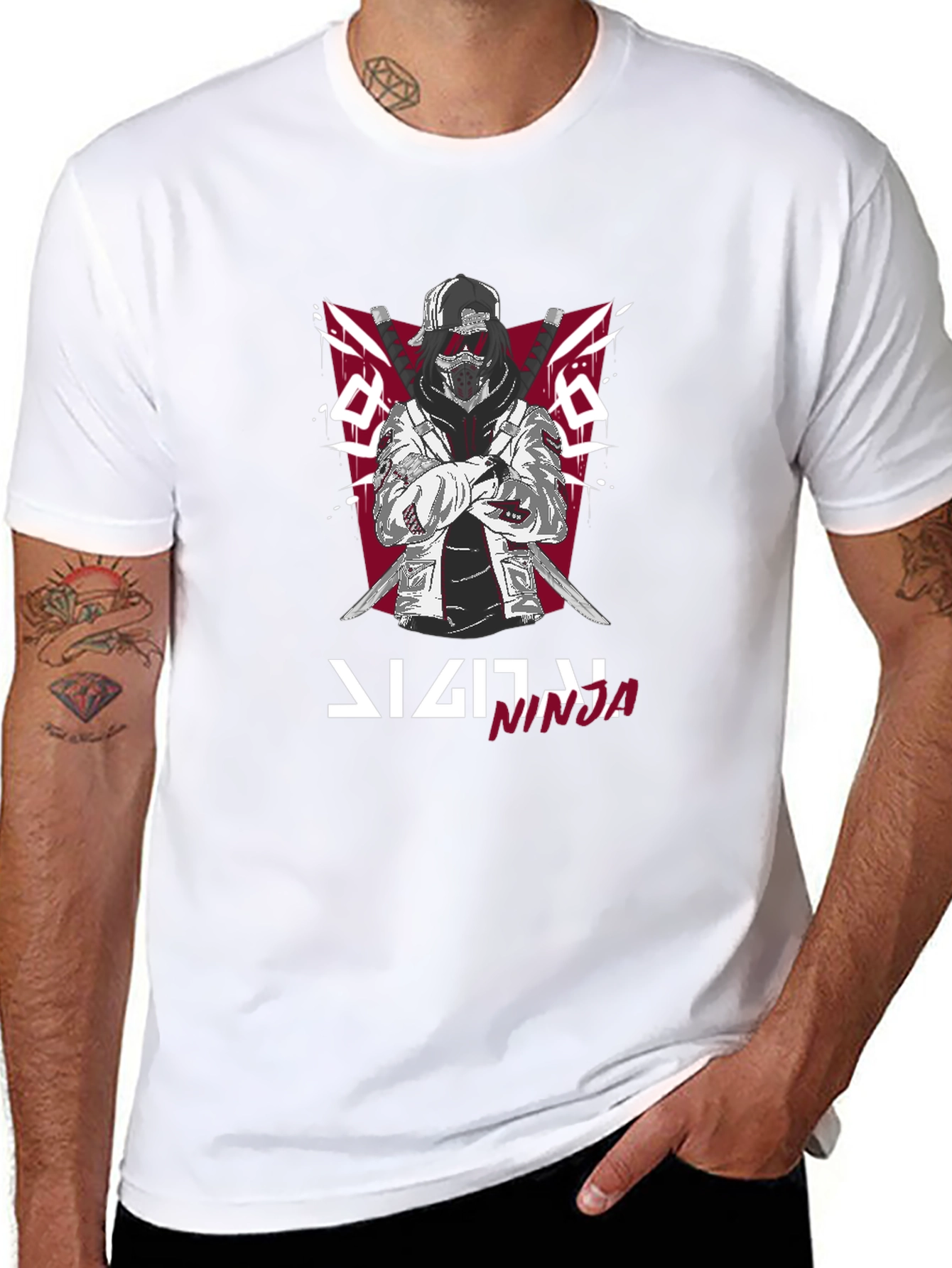 Digital Ninja Graphic T-Shirt - Urban Style