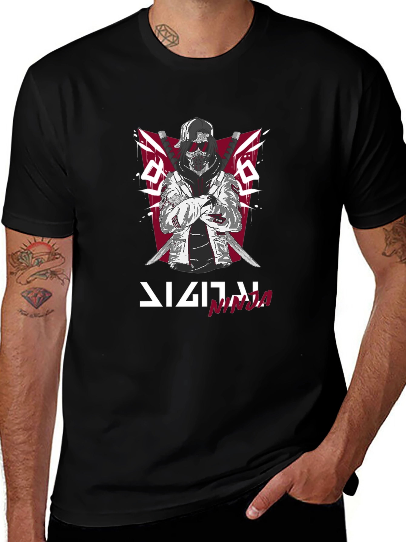 Digital Ninja Graphic T-Shirt - Urban Style