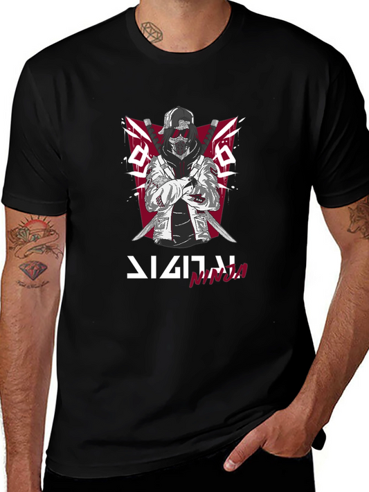 Digital Ninja Graphic T-Shirt - Urban Style