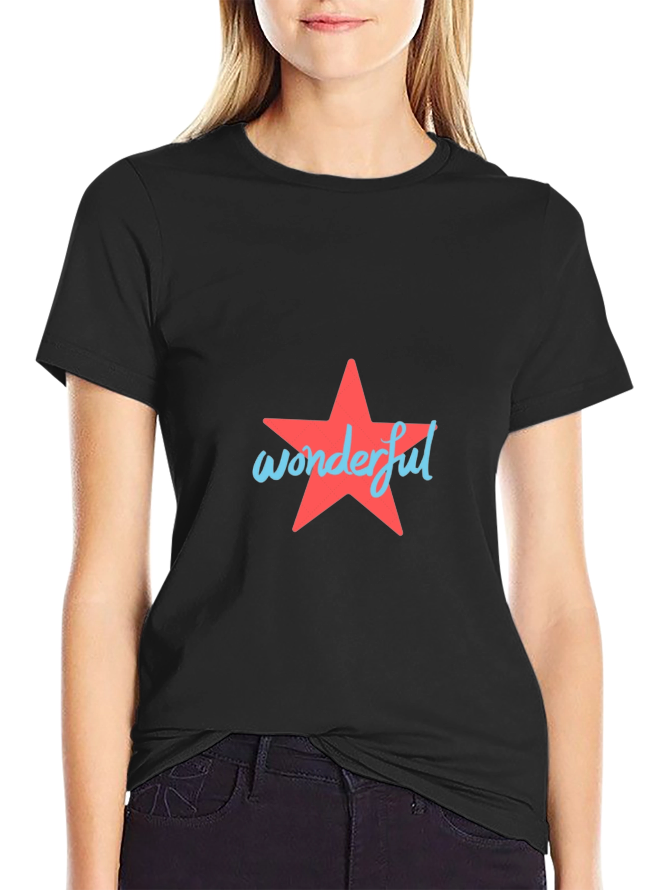 Wonderful Star Graphic Tee - Black