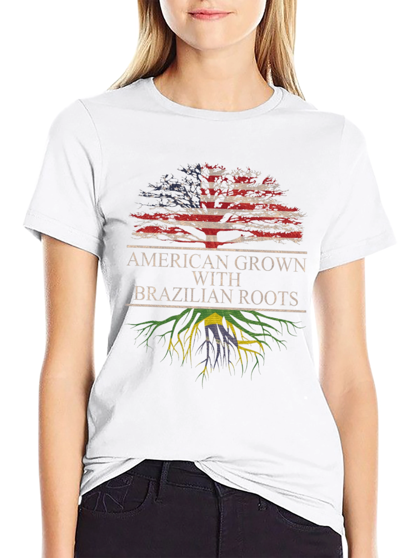 American Grown with Brazilian Roots T-Shirt