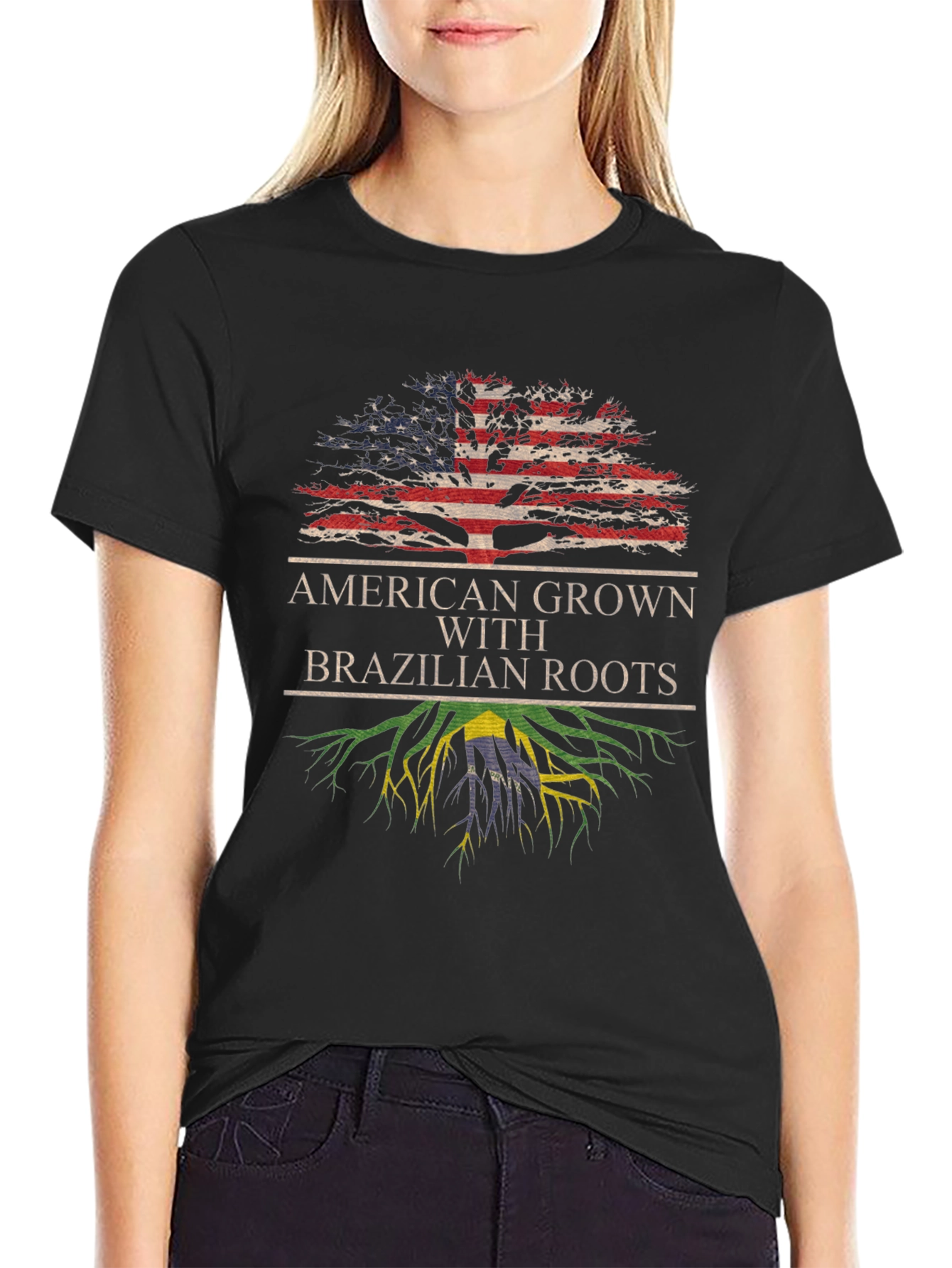 American Grown with Brazilian Roots T-Shirt
