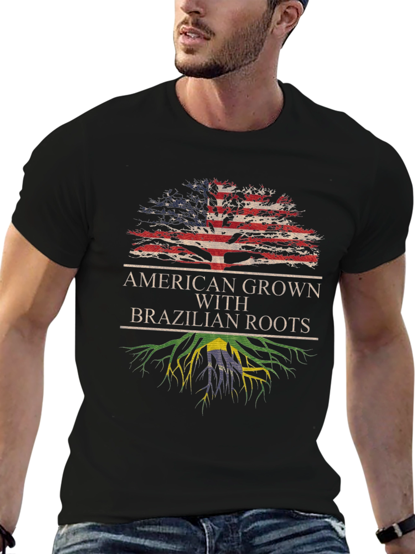 American Grown with Brazilian Roots T-Shirt