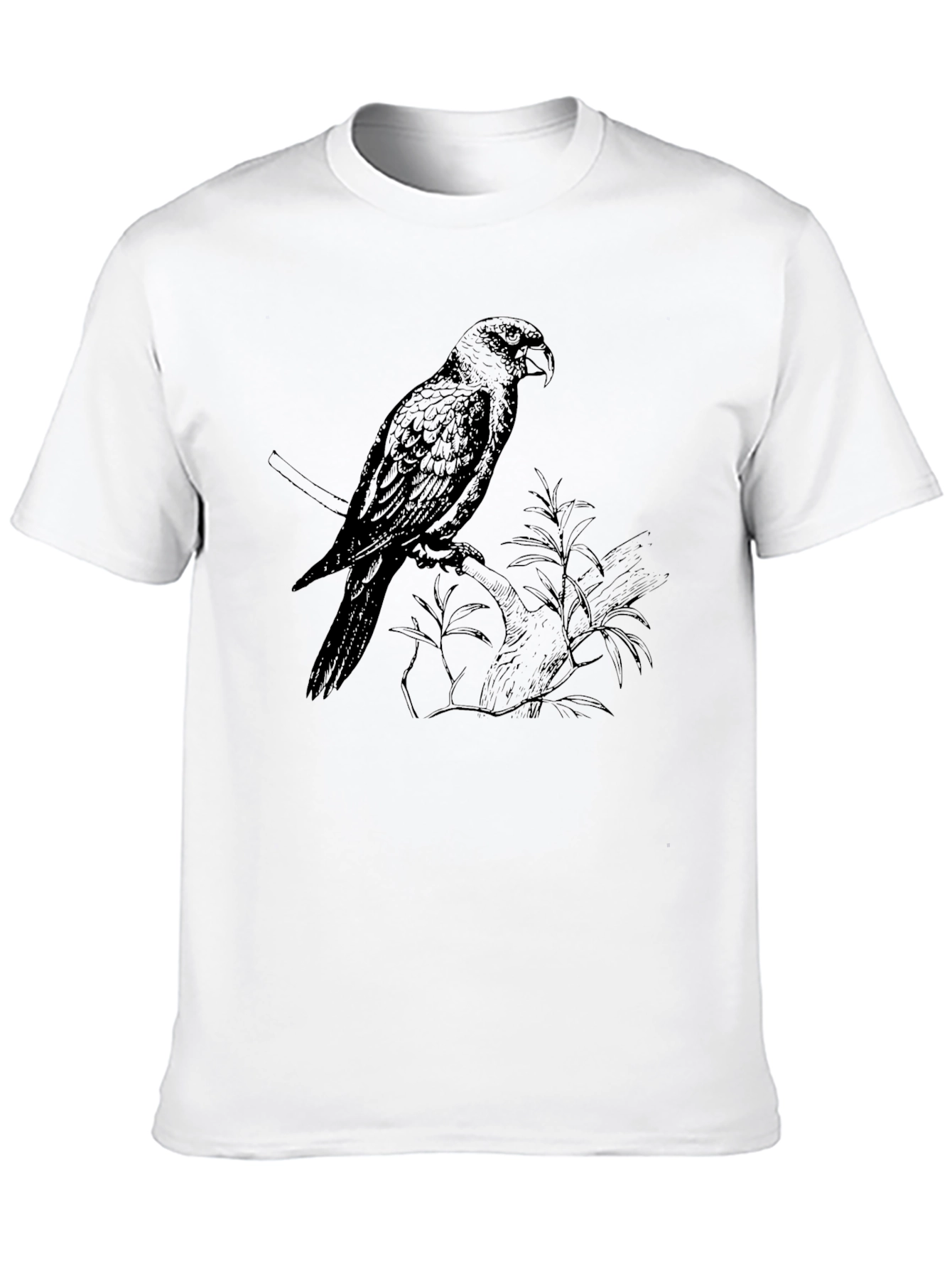 Parrot Graphic Tee - Stylish Bird Print T-Shirt