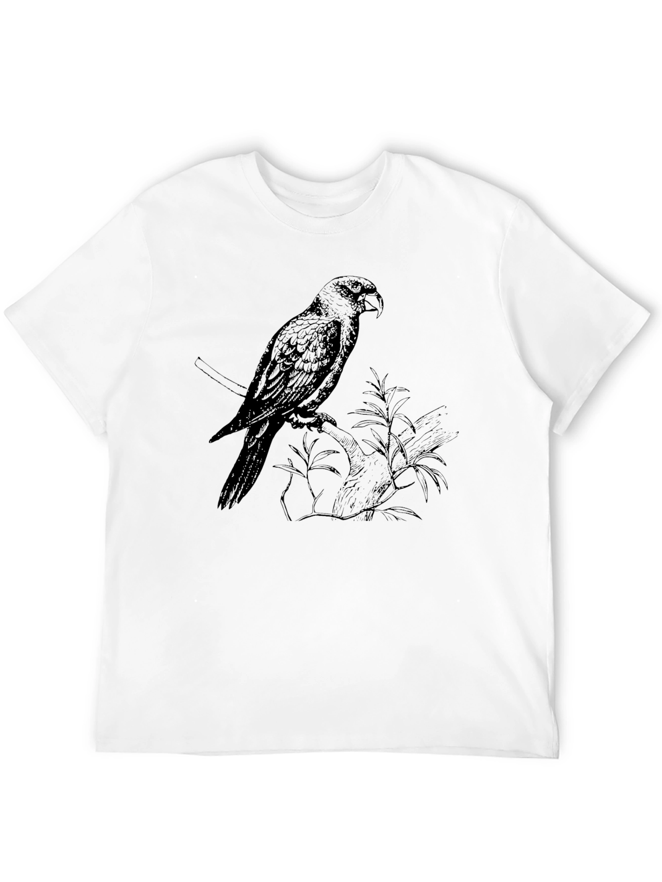 Parrot Graphic Tee - Stylish Bird Print T-Shirt