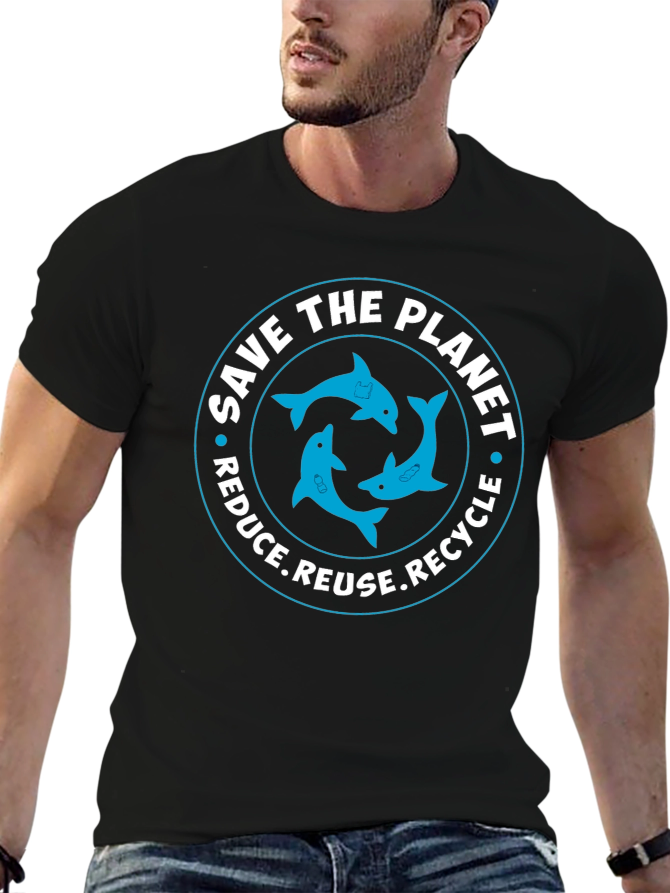 Eco-Friendly Dolphin Recycle T-Shirt
