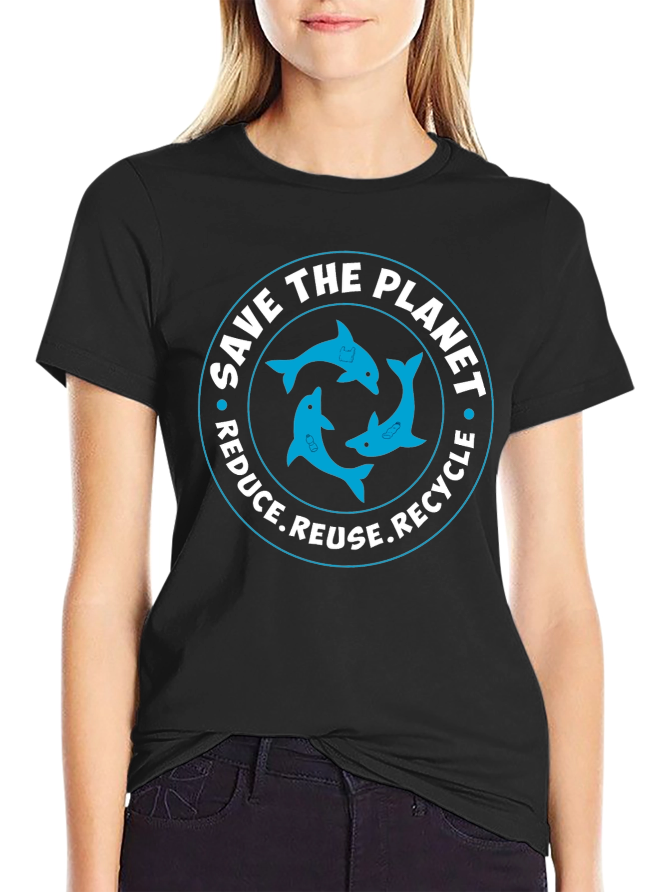 Eco-Friendly Dolphin Recycle T-Shirt