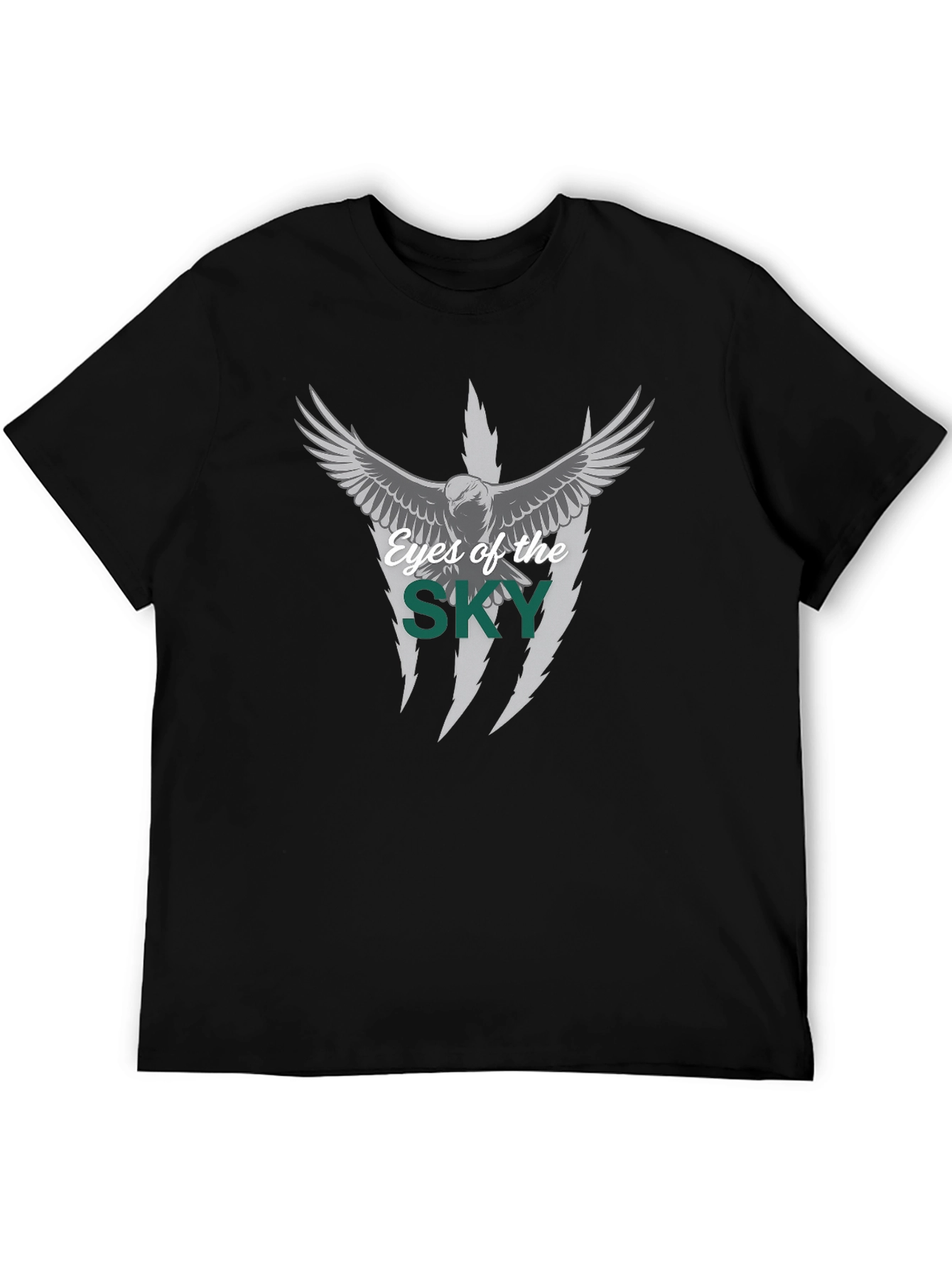 Eyes of the Sky Black Graphic T-Shirt