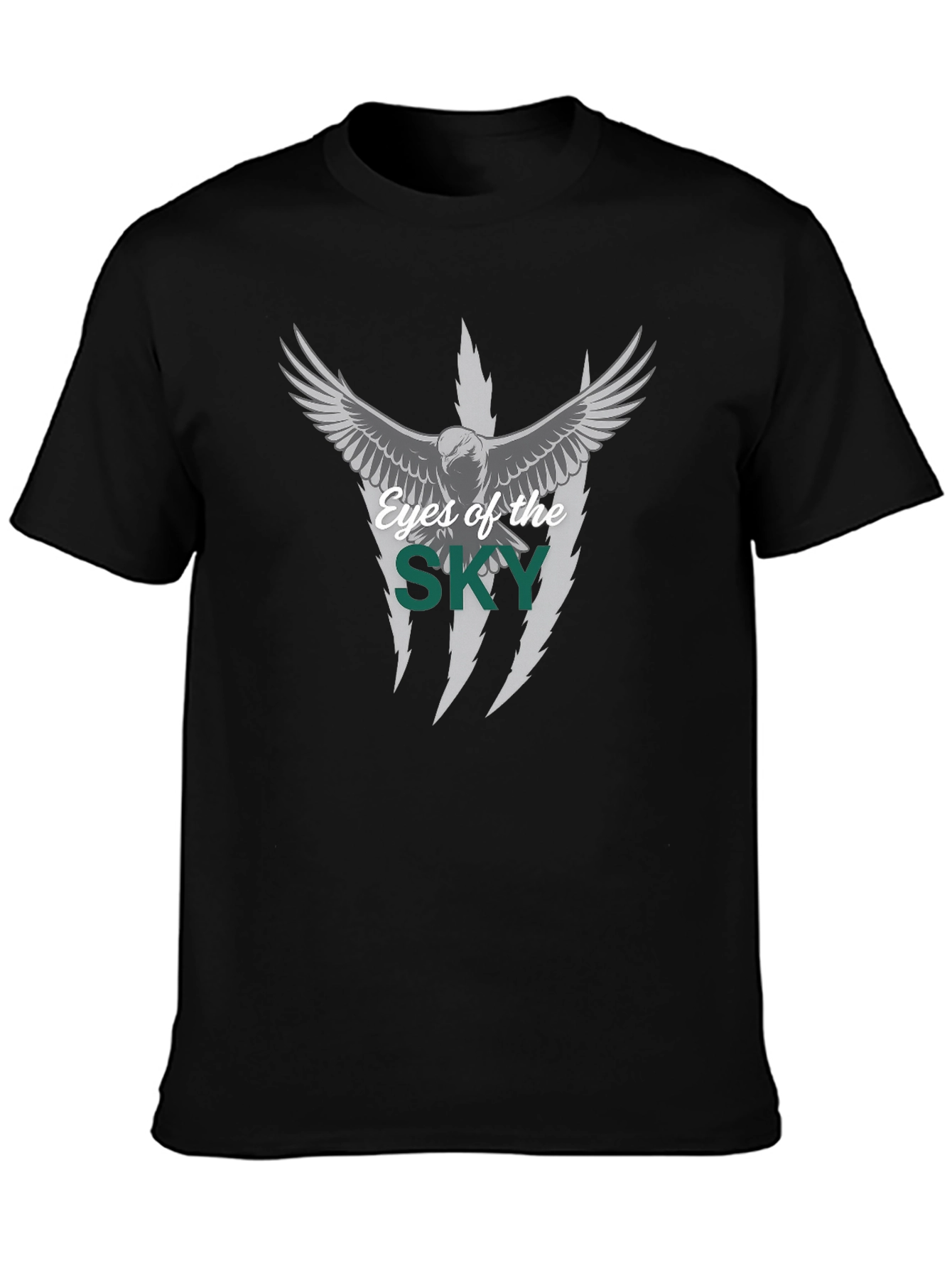 Eyes of the Sky Black Graphic T-Shirt