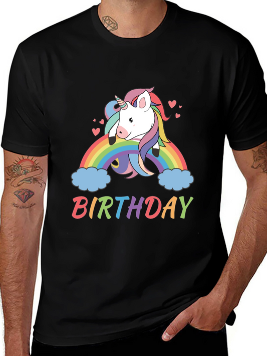 Unicorn Rainbow Birthday T-Shirt